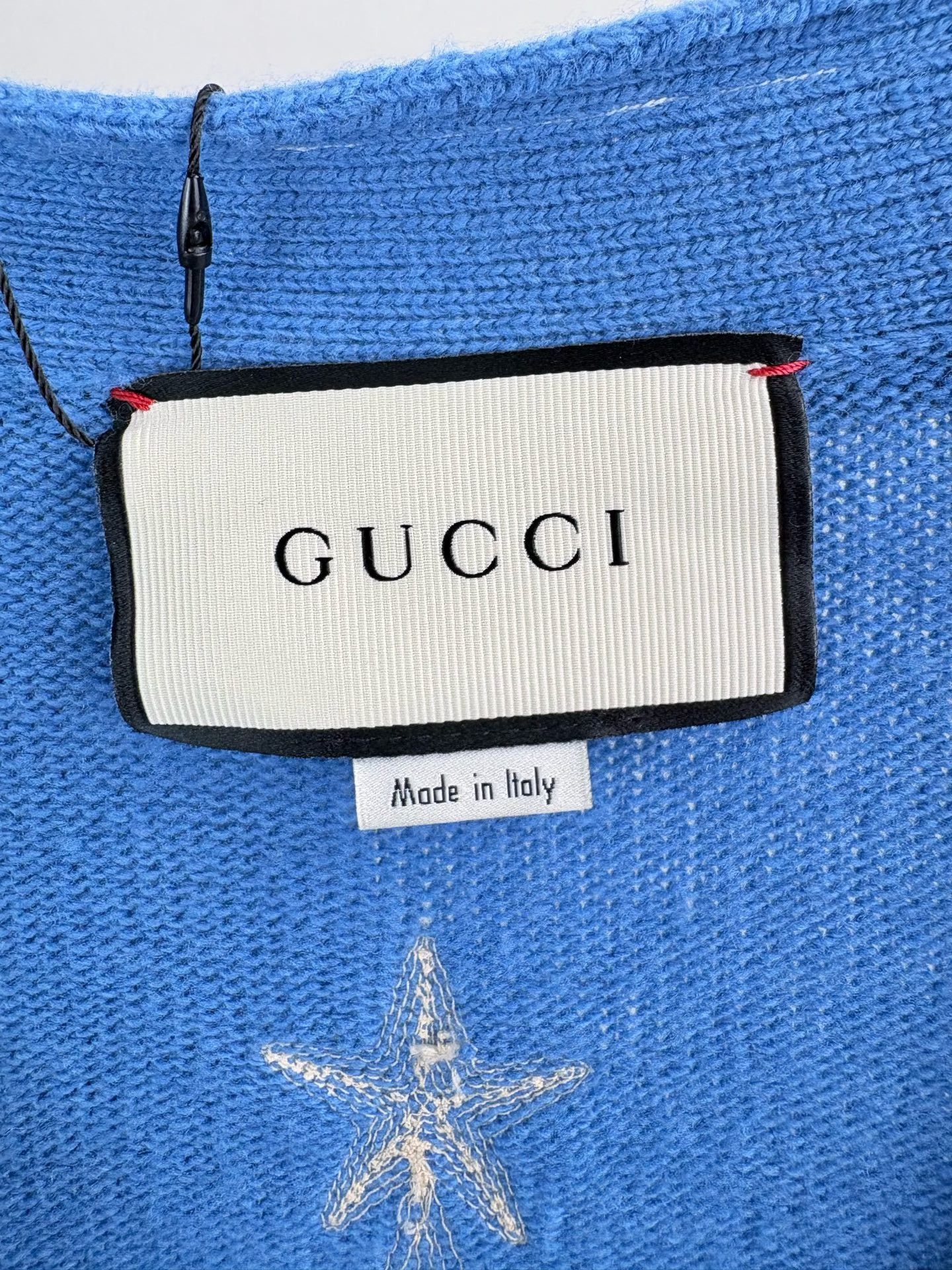 Gucci Gucci NY Collaboration Blue Knit Cardigan Size US XL / EU 56 / 4 - 4 Thumbnail