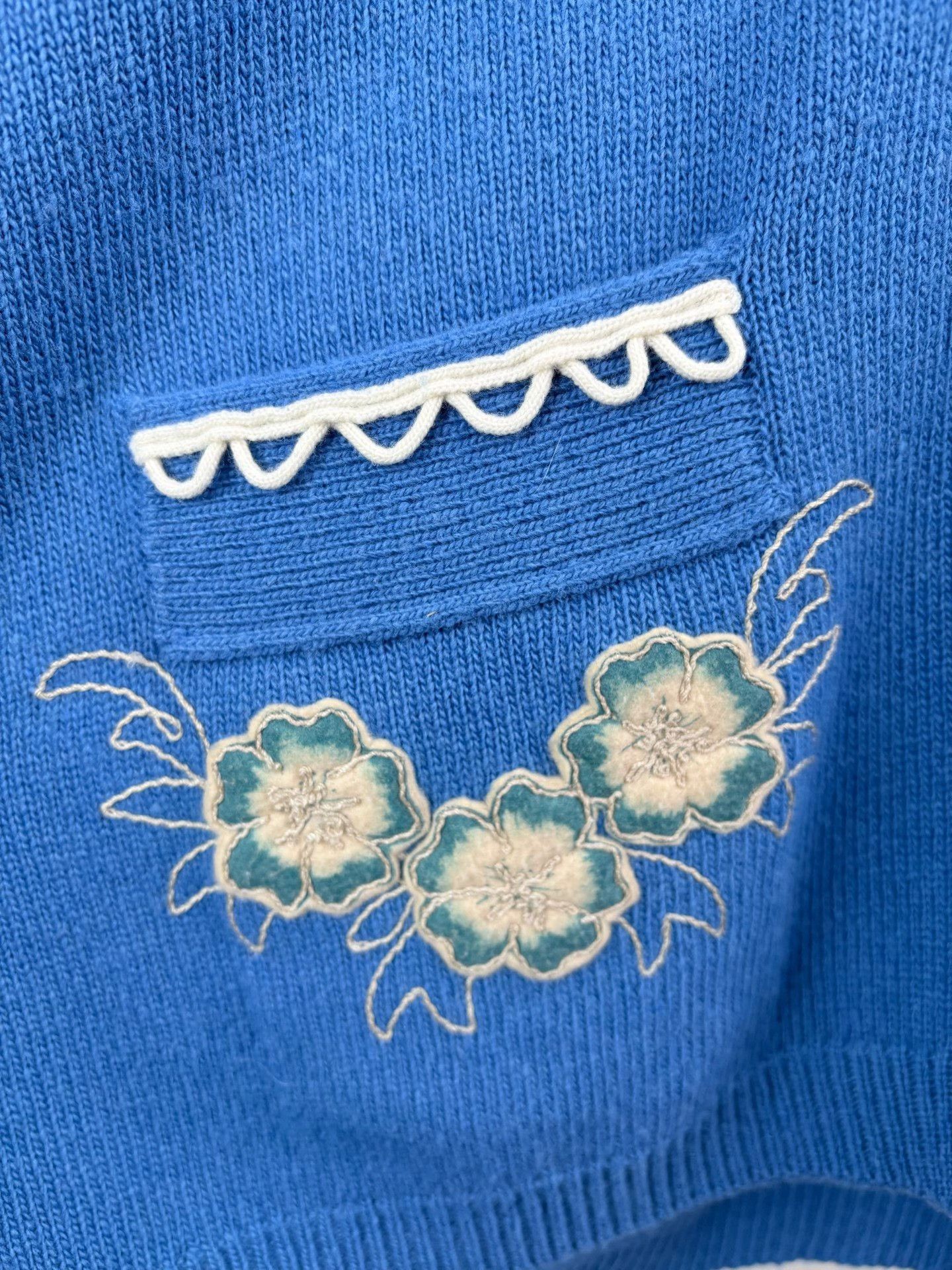 Gucci Gucci NY Collaboration Blue Knit Cardigan Size US XL / EU 56 / 4 - 3 Thumbnail