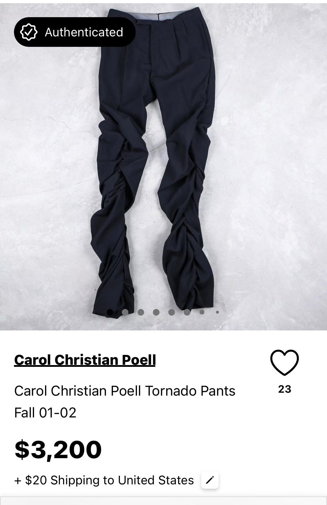 Carol Christian Poell Carol Christian Poell CCP Tornado OG Trousers Size US 30 / EU 46 - 7 Thumbnail