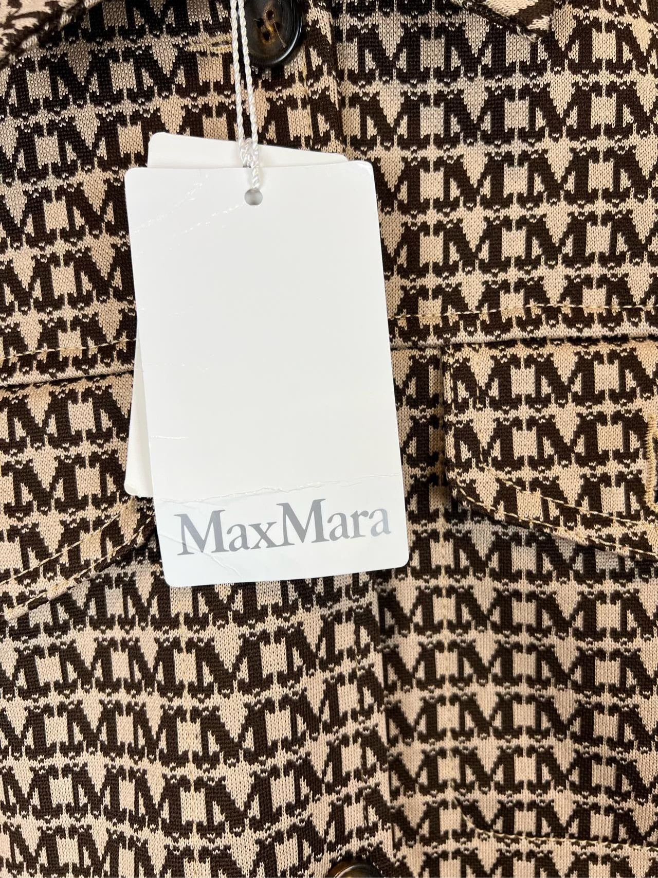 Max Mara MAXMARA Full Logo Pattern Jacket Size S / US 4 / IT 40 - 5 Thumbnail