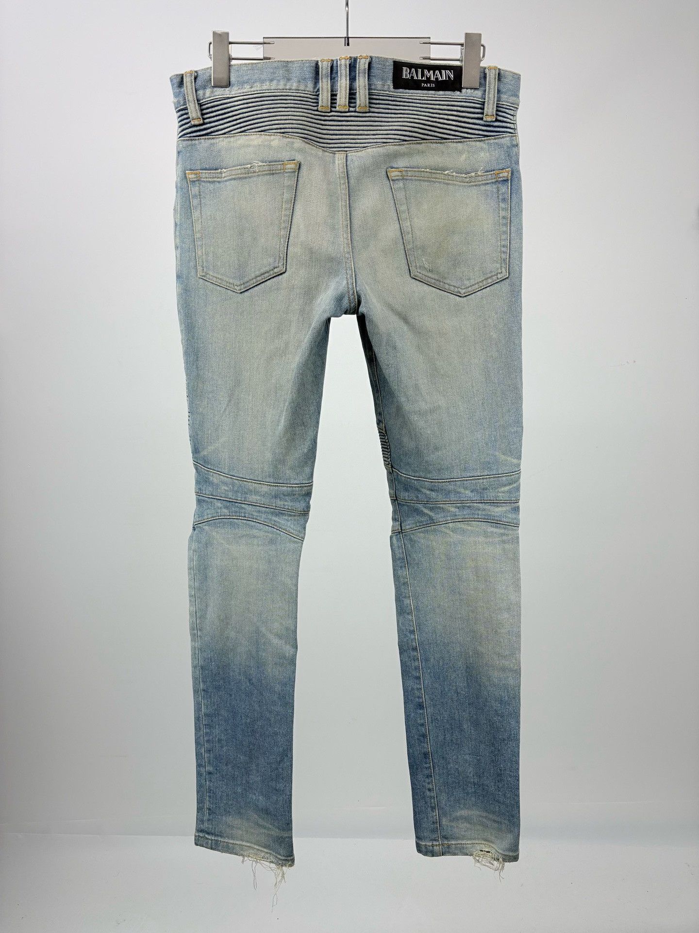 Balmain Balmain Distressed Ripped Jeans Size US 30 / EU 46 - 2 Thumbnail