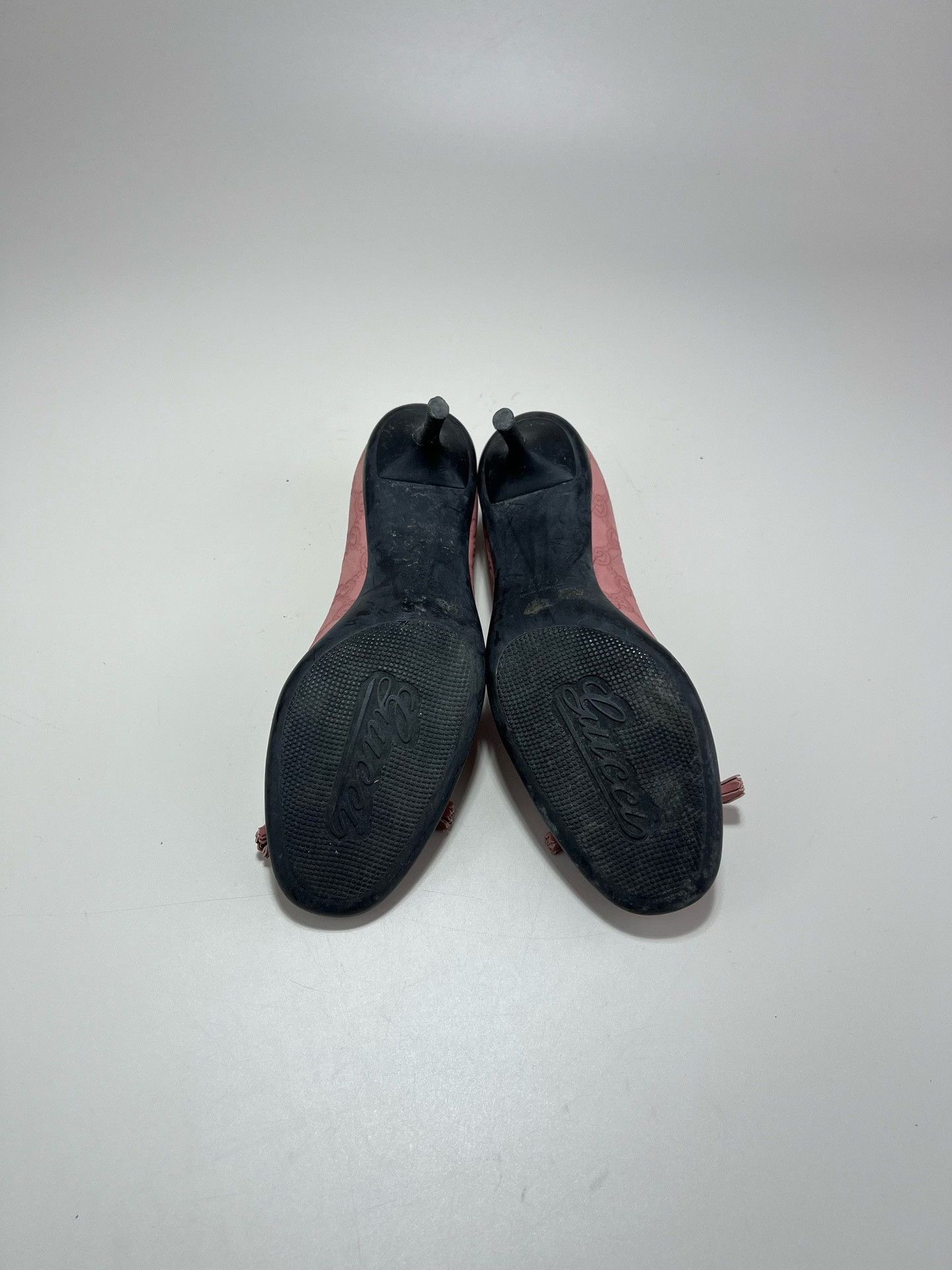 Gucci Gucci Pink Monogram Logo High Heels Size US 6 / IT 36 - 7 Thumbnail