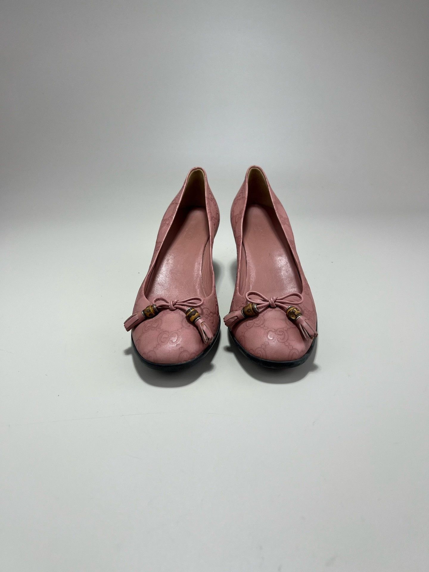 Gucci Gucci Pink Monogram Logo High Heels Size US 6 / IT 36 - 2 Thumbnail
