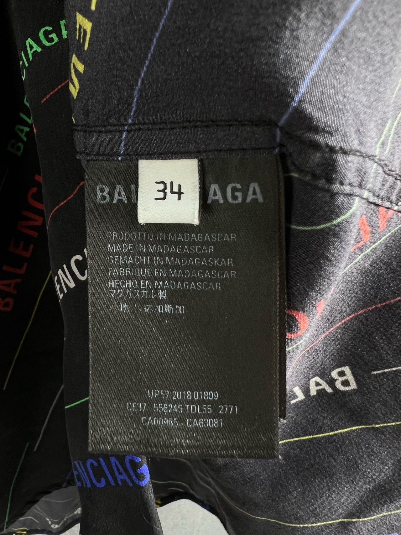 Balenciaga Balenciaga Colorful Logo Shirt Size XXS / US 00 / IT 34 - 4 Thumbnail