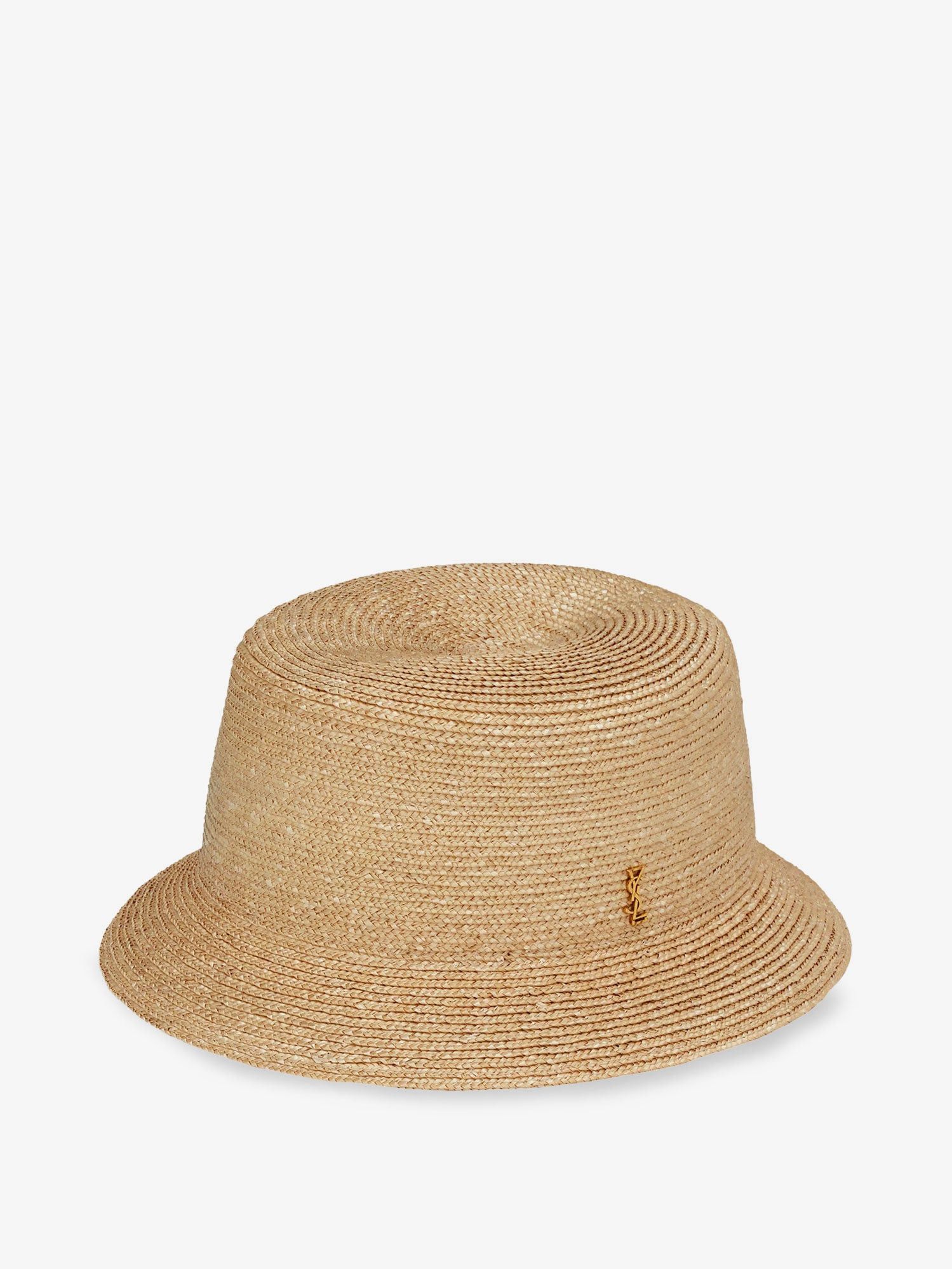 Saint Laurent Paris Raffia Fedora Hat Size ONE SIZE - 2 Thumbnail