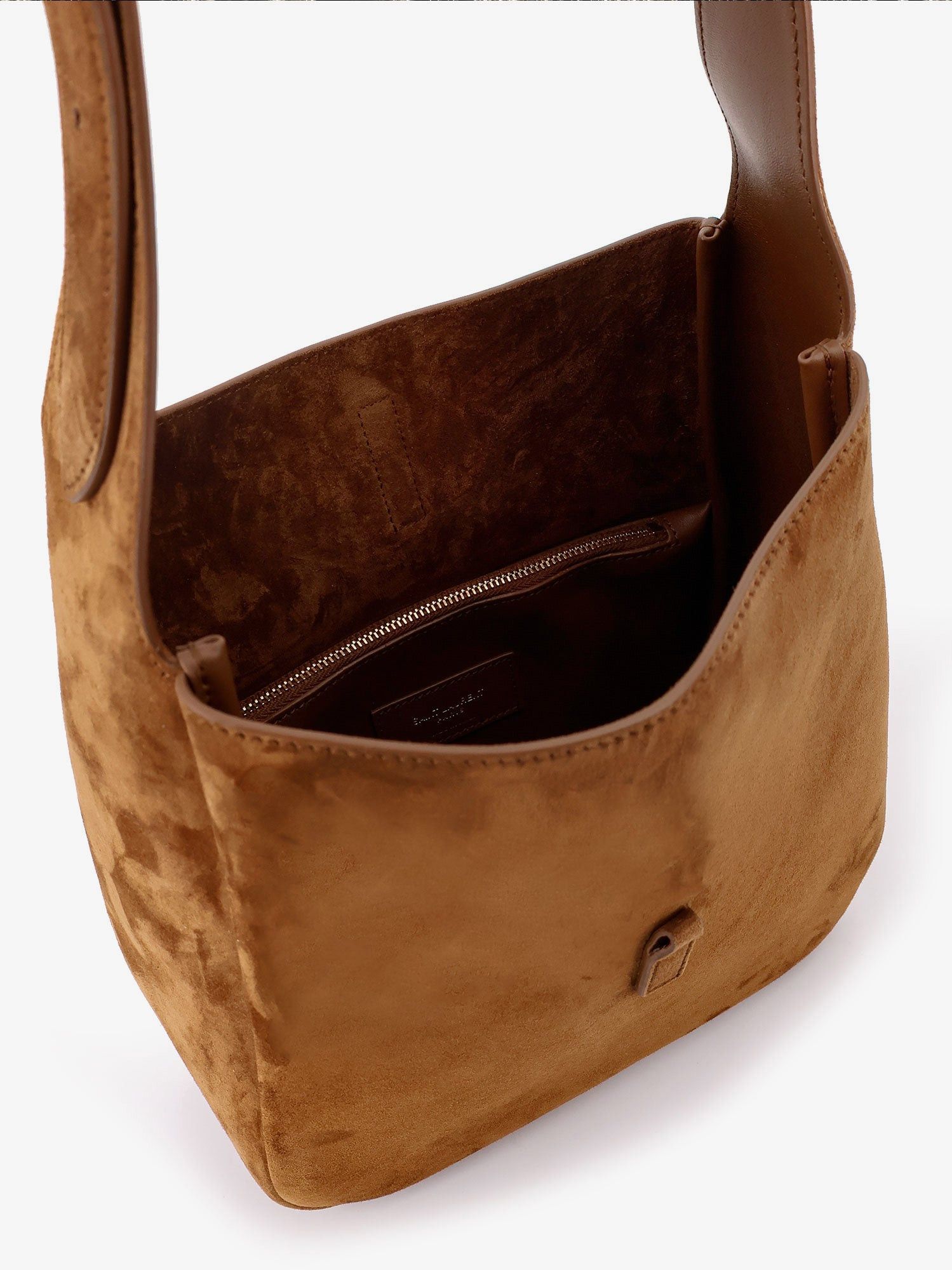 Saint Laurent Paris Le 5 Ã 7 Suede Shoulder Bag Size ONE SIZE - 4 Thumbnail