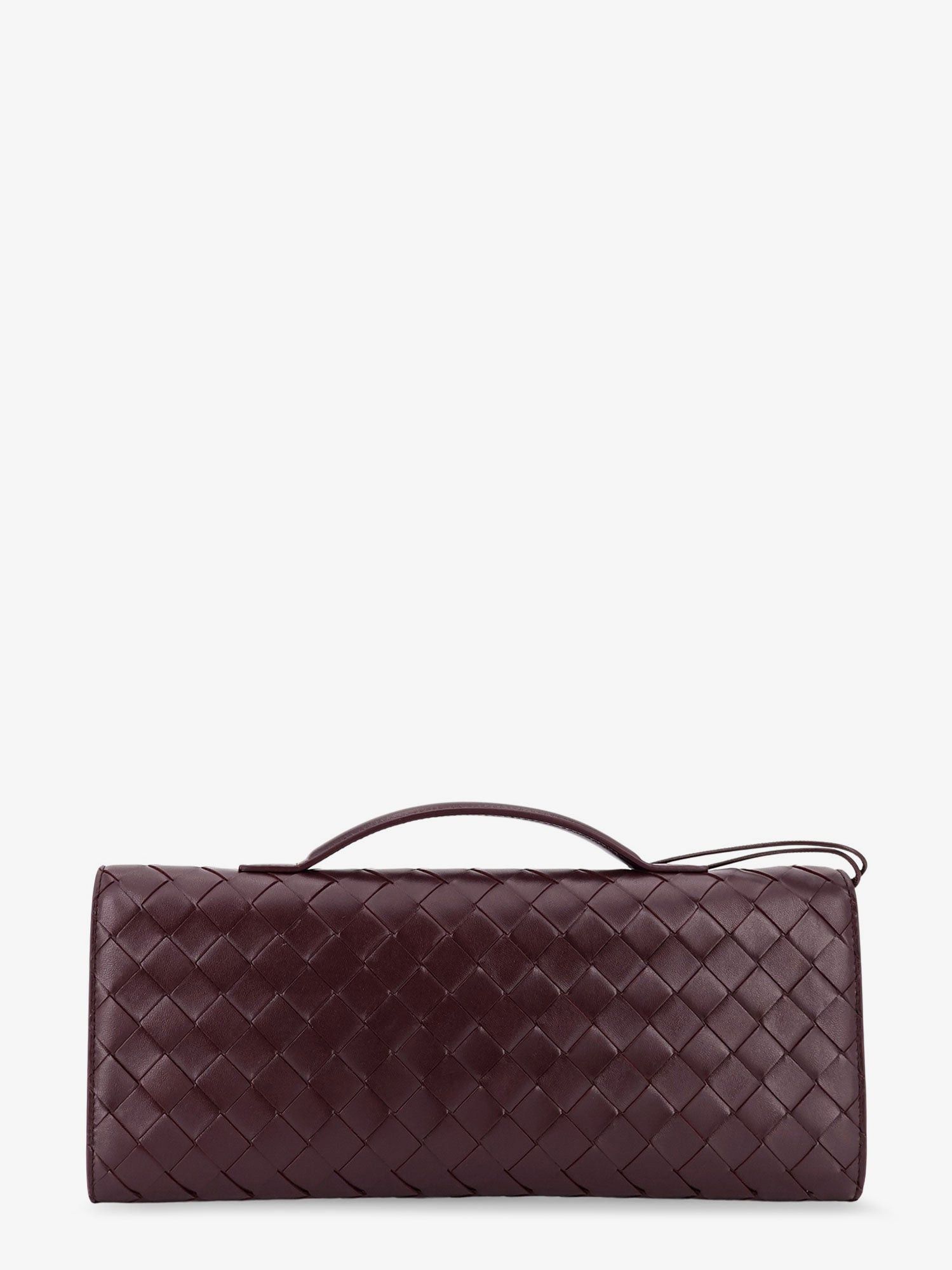 Bottega Veneta Andiamo Leather Clutch With Woven Pattern Size ONE SIZE - 2 Thumbnail