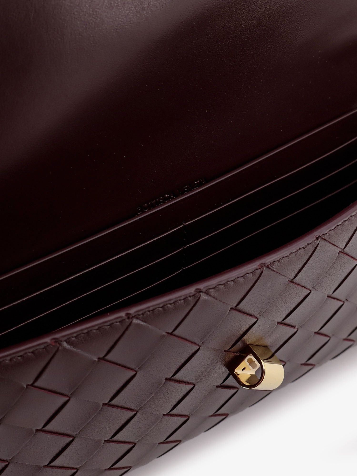 Bottega Veneta Andiamo Leather Clutch With Woven Pattern Size ONE SIZE - 4 Thumbnail