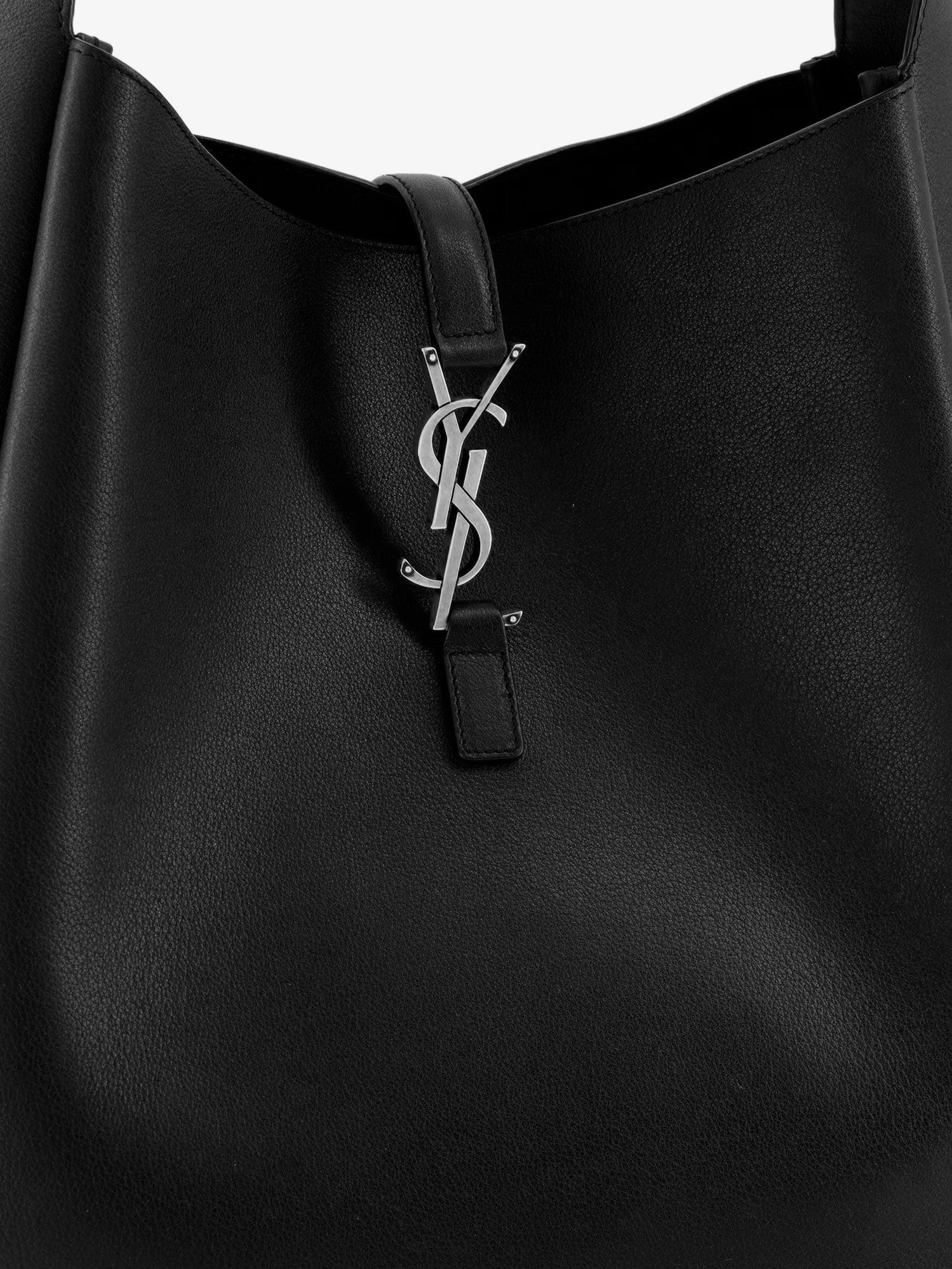 Saint Laurent Paris Le 5 Ã 7 Leather Shoulder Bag With Metal Cassandre Logo Size ONE SIZE - 4 Thumbnail