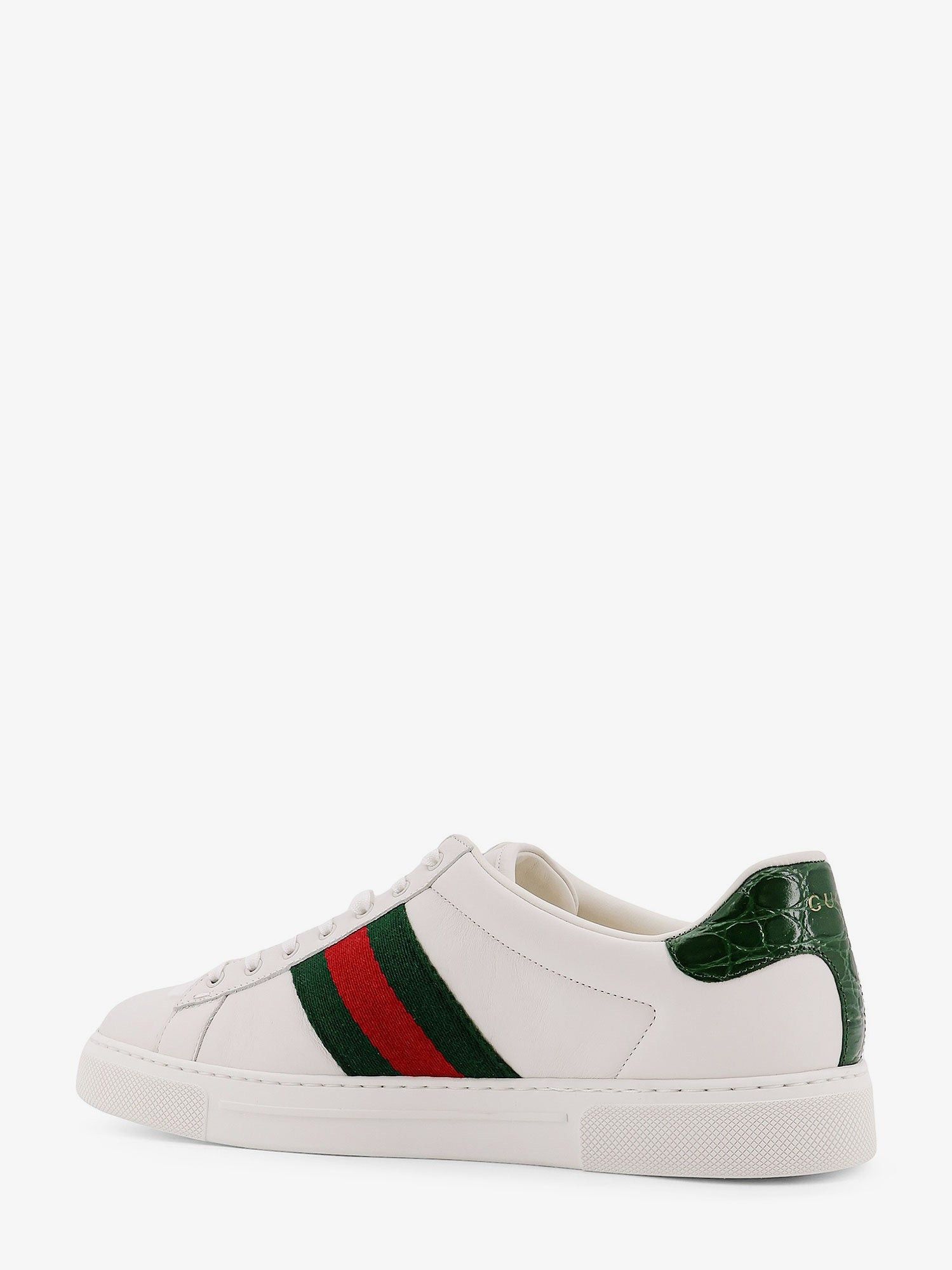 Gucci Ace Low-Top Leather Sneakers Size US 9 / EU 42 - 3 Thumbnail