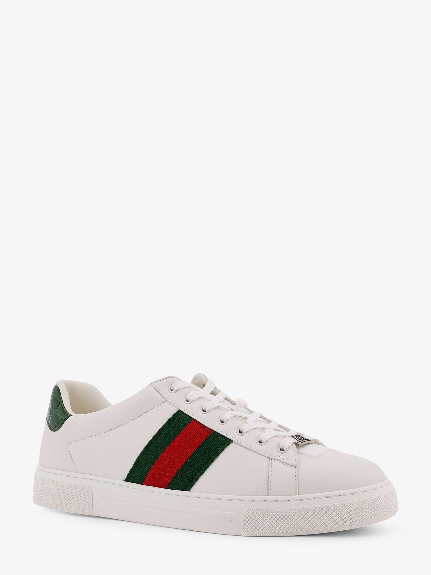 Gucci Ace Low-Top Leather Sneakers Size US 9.5 / EU 42-43 - 2 Thumbnail