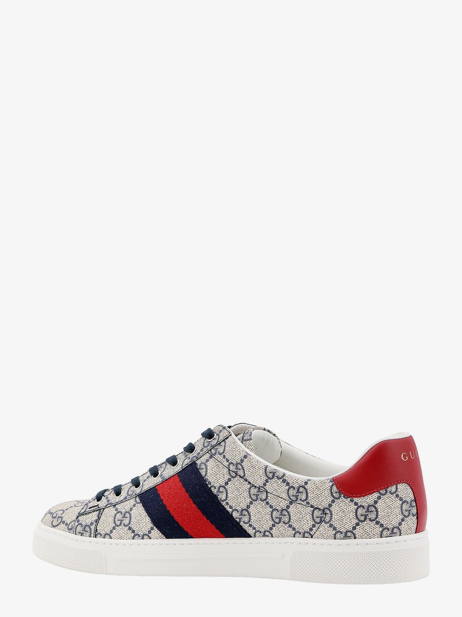 Gucci Ace Gg Supreme Fabric Sneakers Size US 10.5 / EU 43-44 - 3 Thumbnail