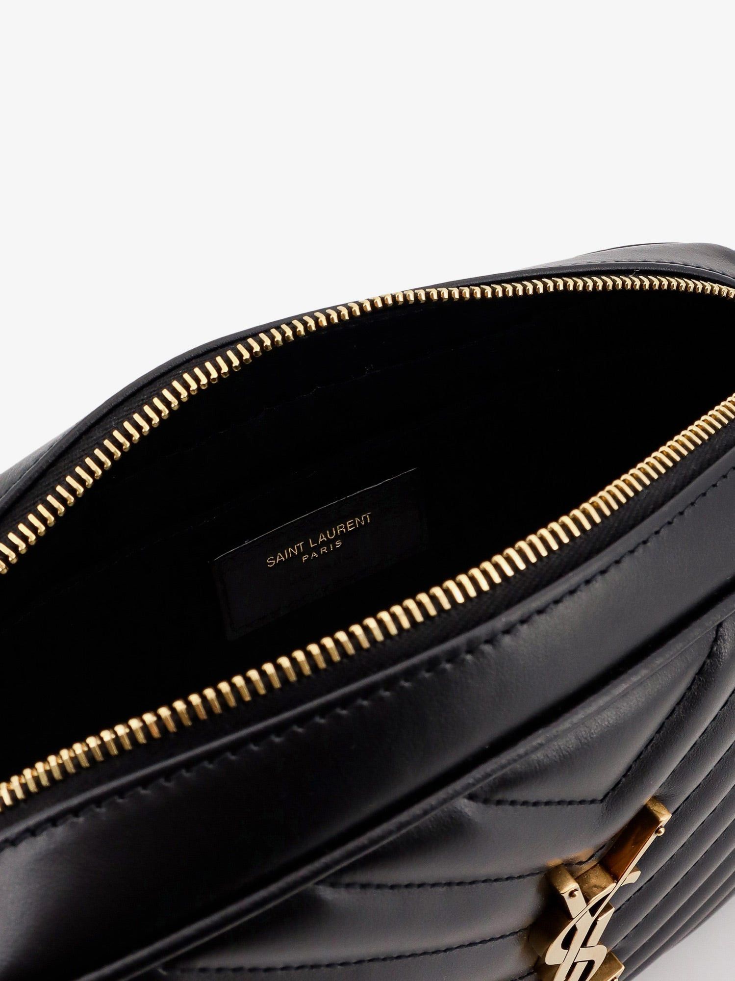 Saint Laurent Paris Quilted Leather Camera Bag Shoulder Bag Size ONE SIZE - 4 Thumbnail
