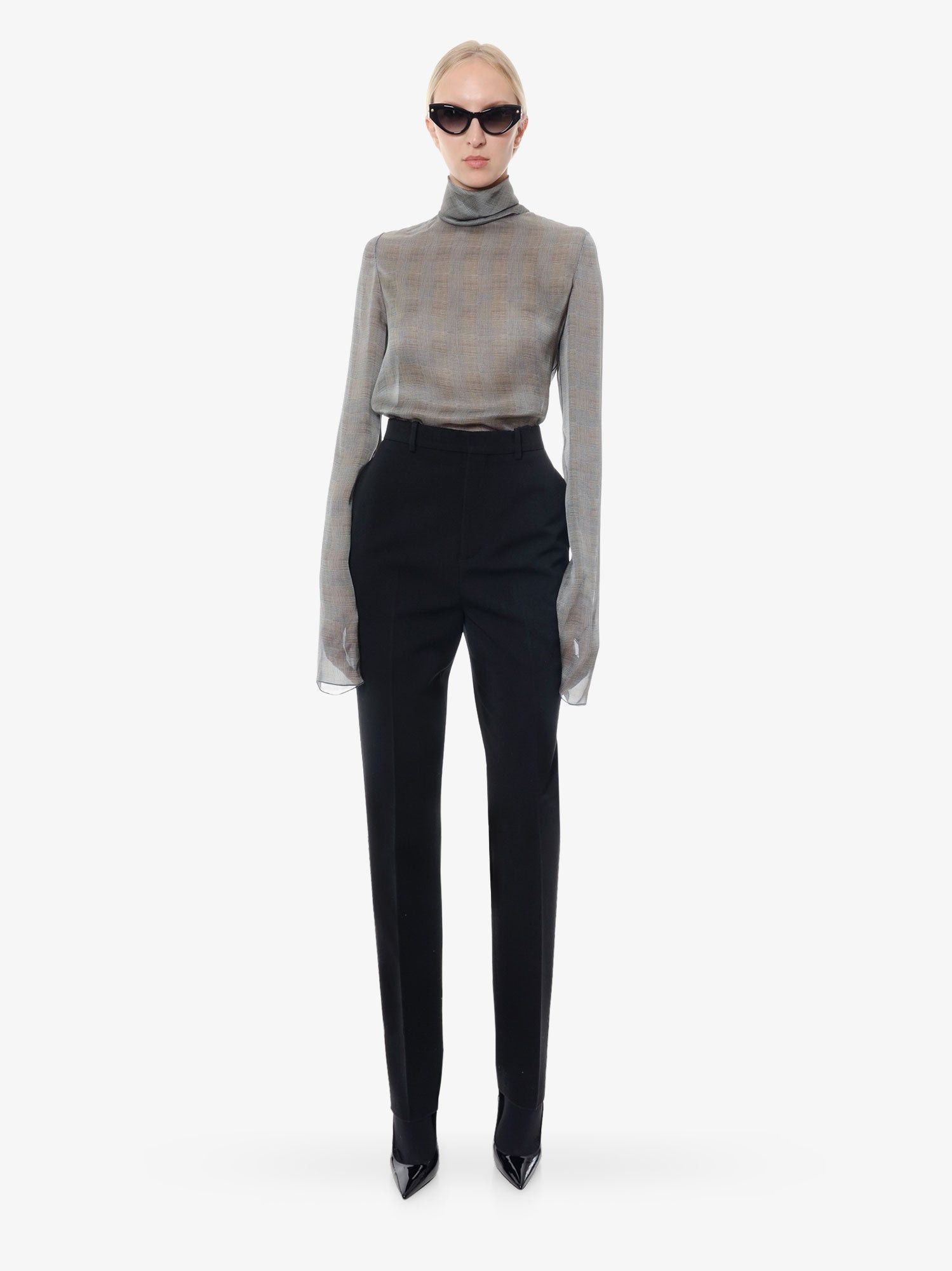 Saint Laurent Paris Sustainable Virgin Wool Trouser Size 27" / US 4 / IT 40 - 2 Thumbnail