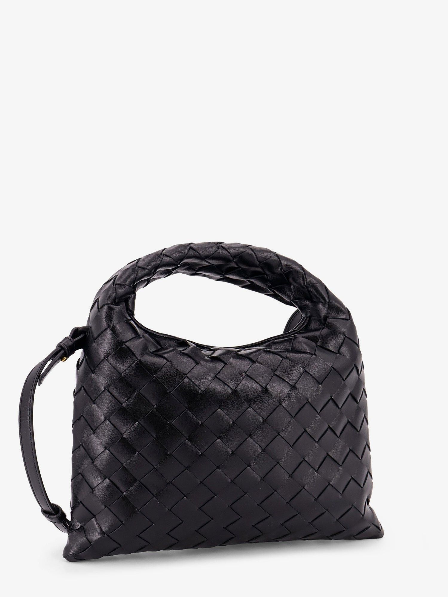 Bottega Veneta Mini Hop Leather Crossbody Bag With Intrecciato Pattern Size ONE SIZE - 3 Thumbnail