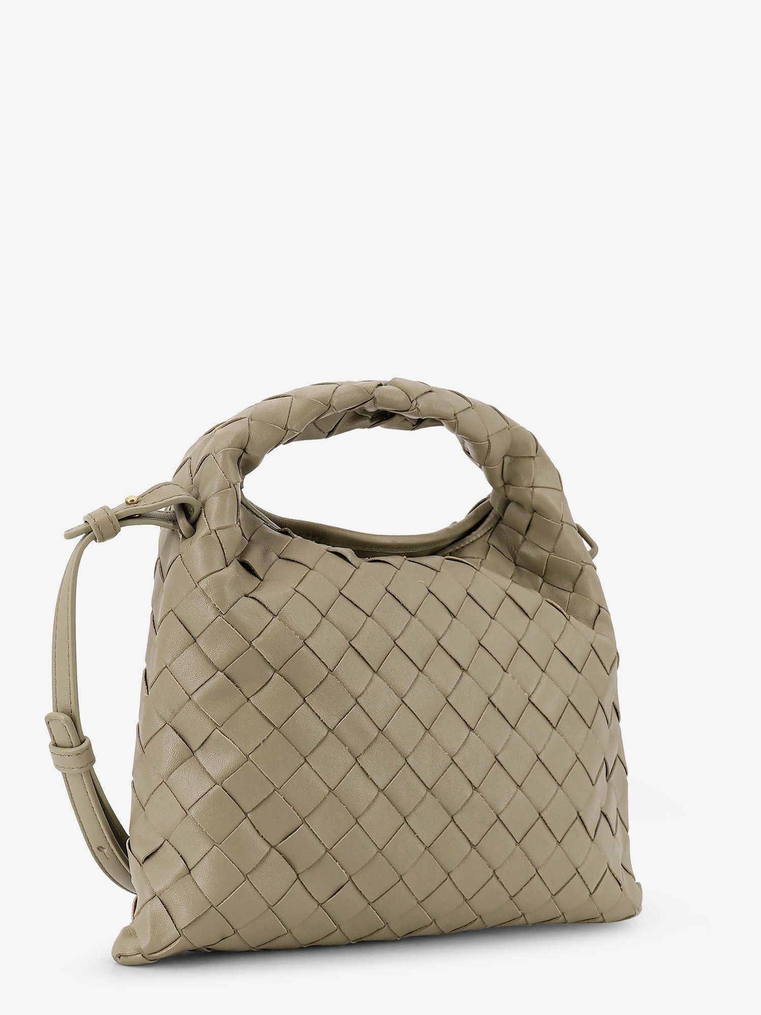 Bottega Veneta Mini Hop Leather Crossbody Bag With Intrecciato Pattern Size ONE SIZE - 3 Thumbnail
