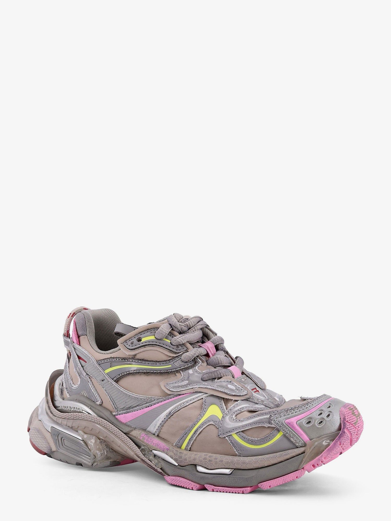 Balenciaga Runner 2 Nylon Low-Top Sneakers With Leather Inserts Size US 7 / IT 37 - 3 Thumbnail