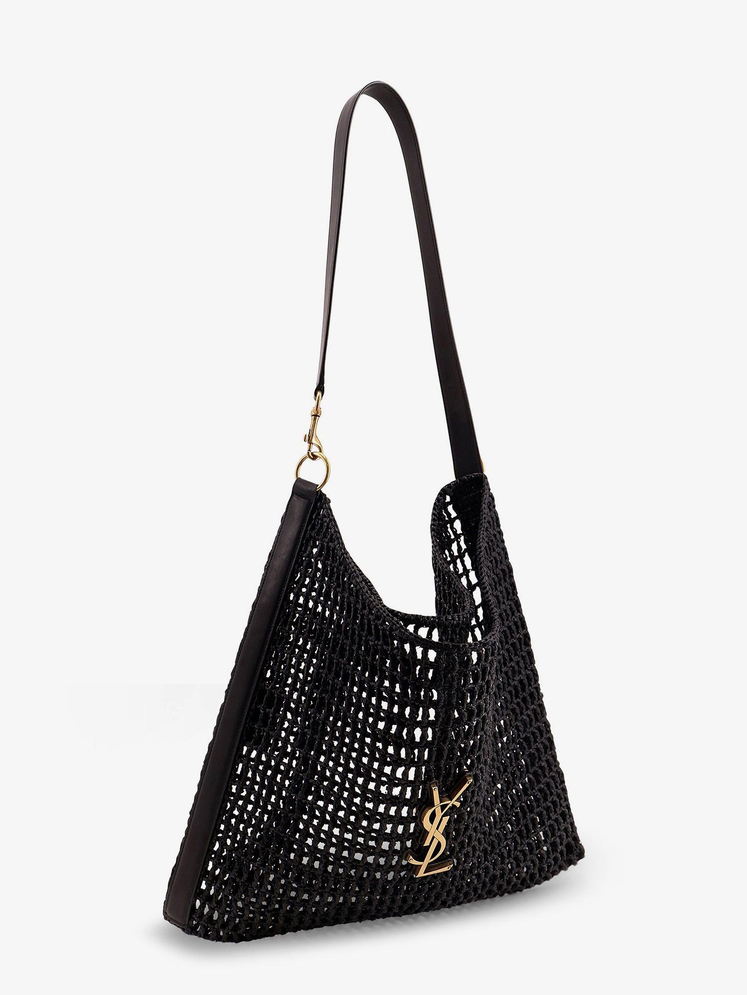 Saint Laurent Paris Raffia Shoulder Bag Size ONE SIZE - 3 Thumbnail