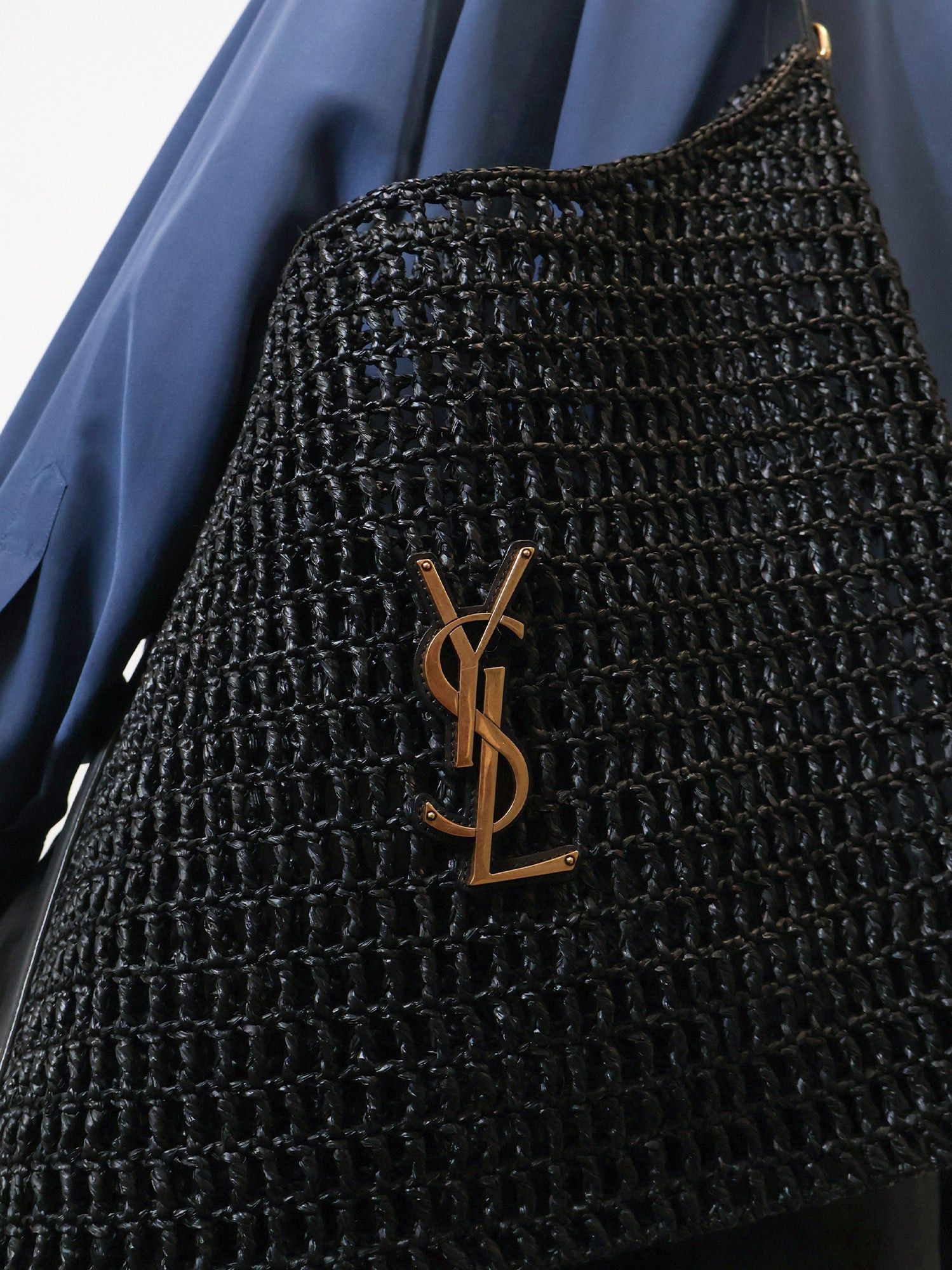 Saint Laurent Paris Raffia Shoulder Bag Size ONE SIZE - 4 Thumbnail
