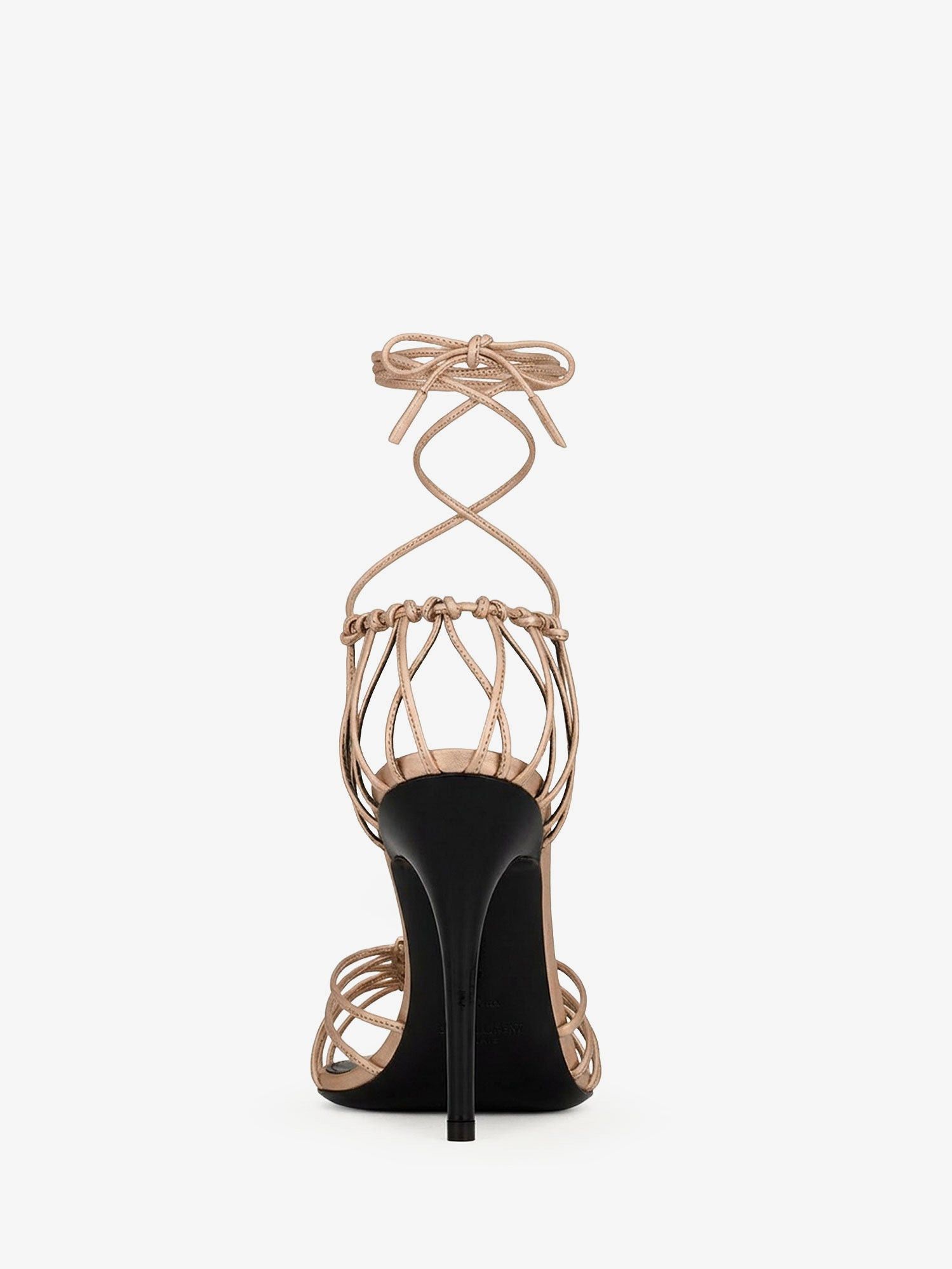 Saint Laurent Paris Babylone 90 Leather Sandals Size US 8 / IT 38 - 3 Thumbnail