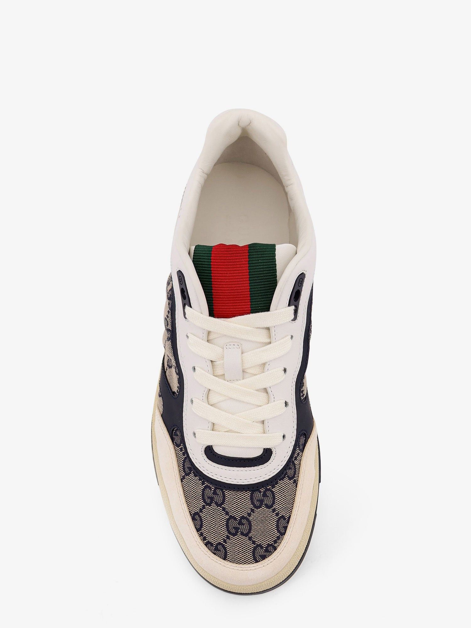 Gucci Re-Web Gg Original Fabric And Suede Sneakers Size US 12 / EU 45 - 5 Thumbnail