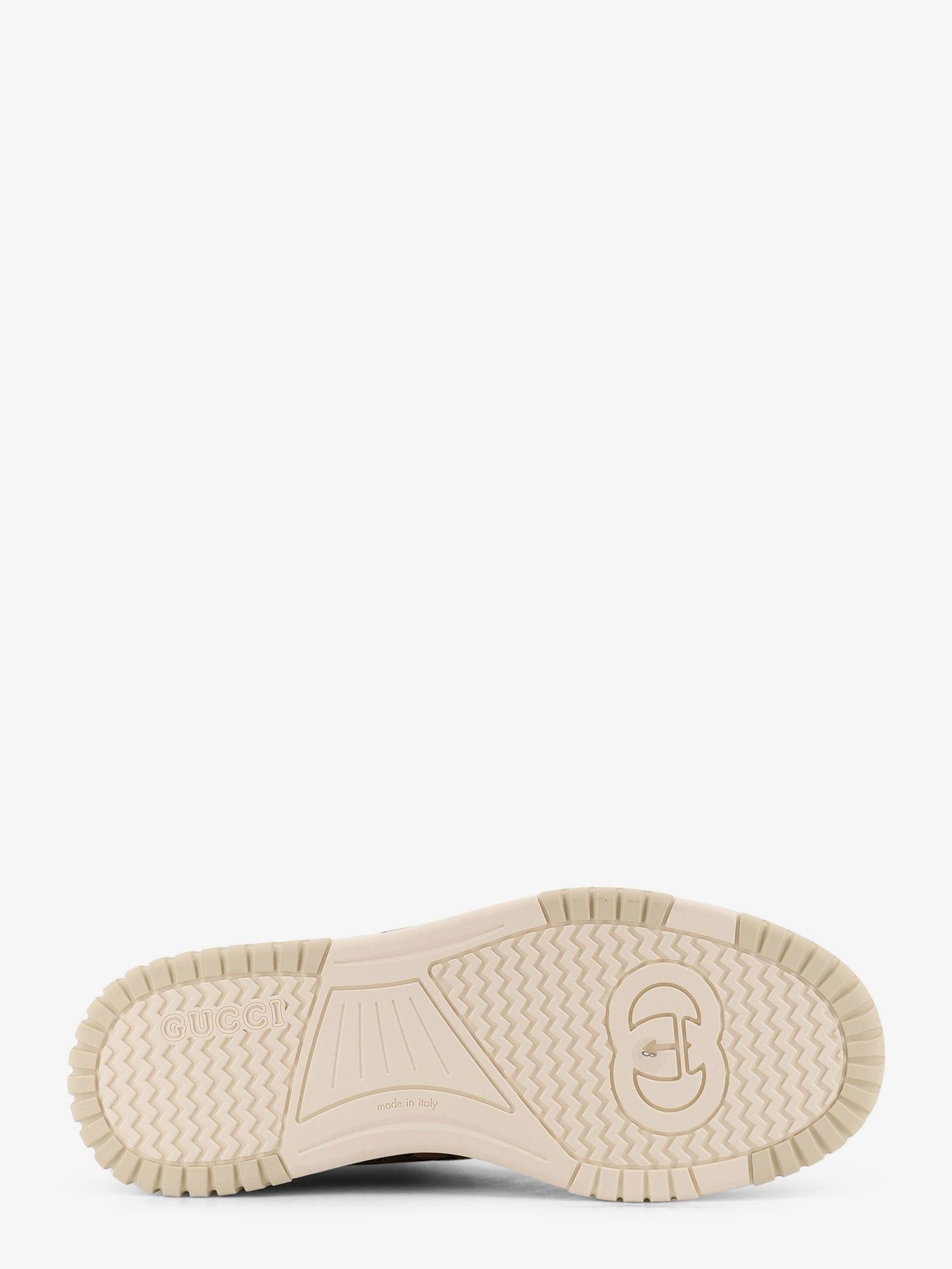 Gucci Leather And Suede Low-Top Re-Web Sneakers With Gg Supreme Fabric Inserts Size US 10.5 / EU 43-44 - 4 Thumbnail