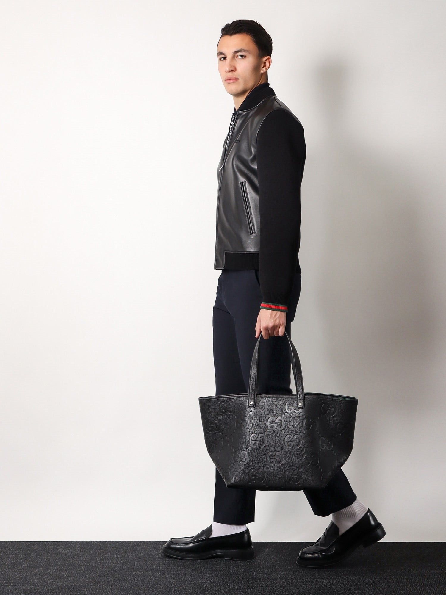 Gucci Leather And Wool Jacket Size US M / EU 48-50 / 2 - 2 Thumbnail