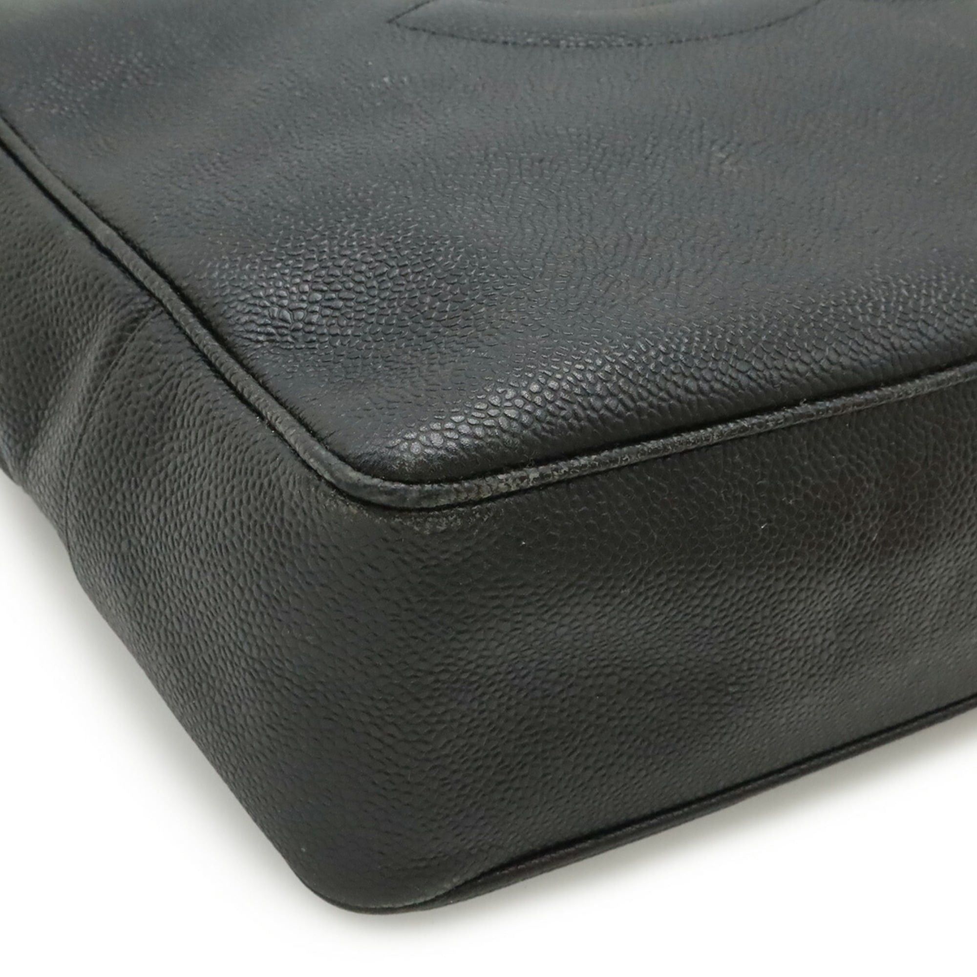 Chanel CHANEL Coco Mark Tote Bag, Shoulder Tote, Caviar Leather, Black Size ONE SIZE - 4 Thumbnail