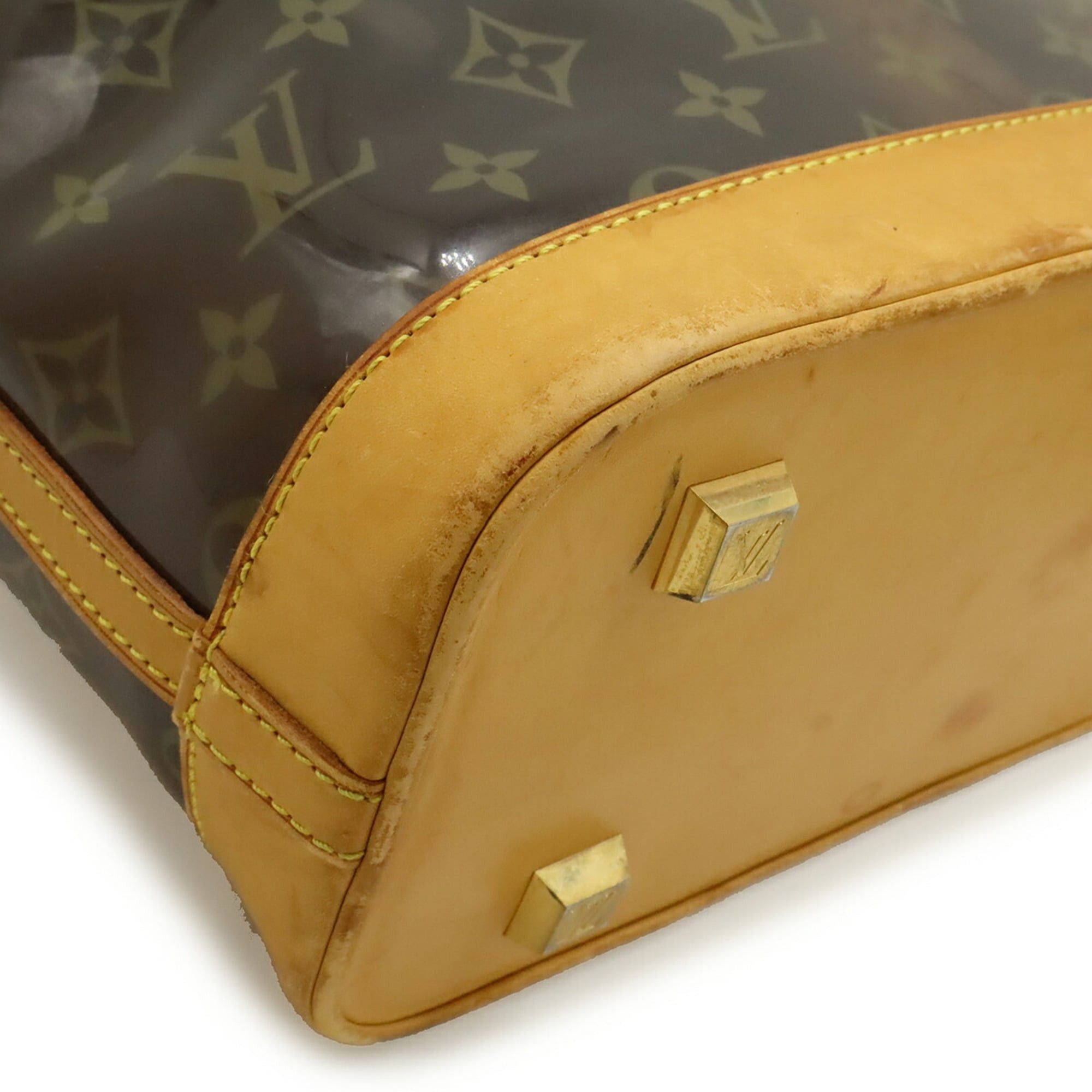 Louis Vuitton Louis Vuitton Monogram Vinyl Cabas Ambre MM Tote Bag Shoulder Plastic Chain Brown M92501 Size ONE SIZE - 4 Thumbnail
