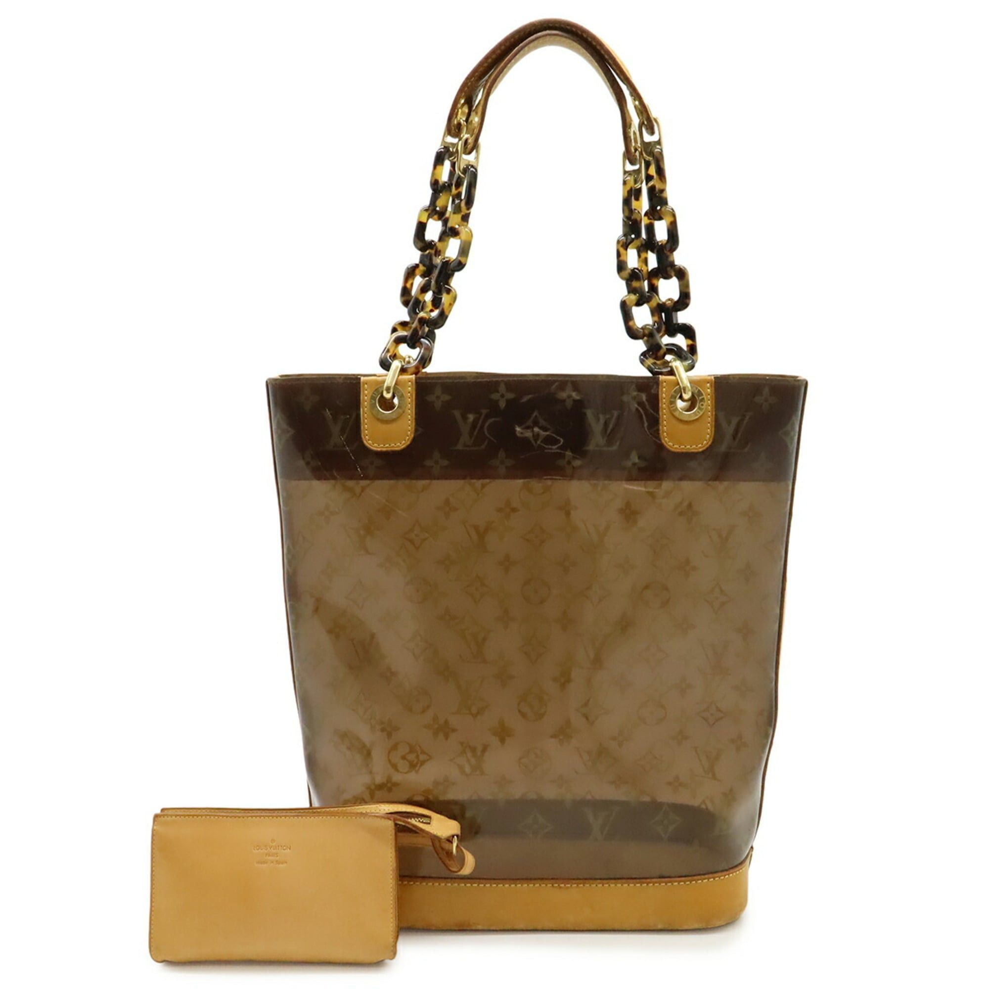 Louis Vuitton Louis Vuitton Monogram Vinyl Cabas Ambre MM Tote Bag Shoulder Plastic Chain Brown M92501 Size ONE SIZE - 2 Thumbnail