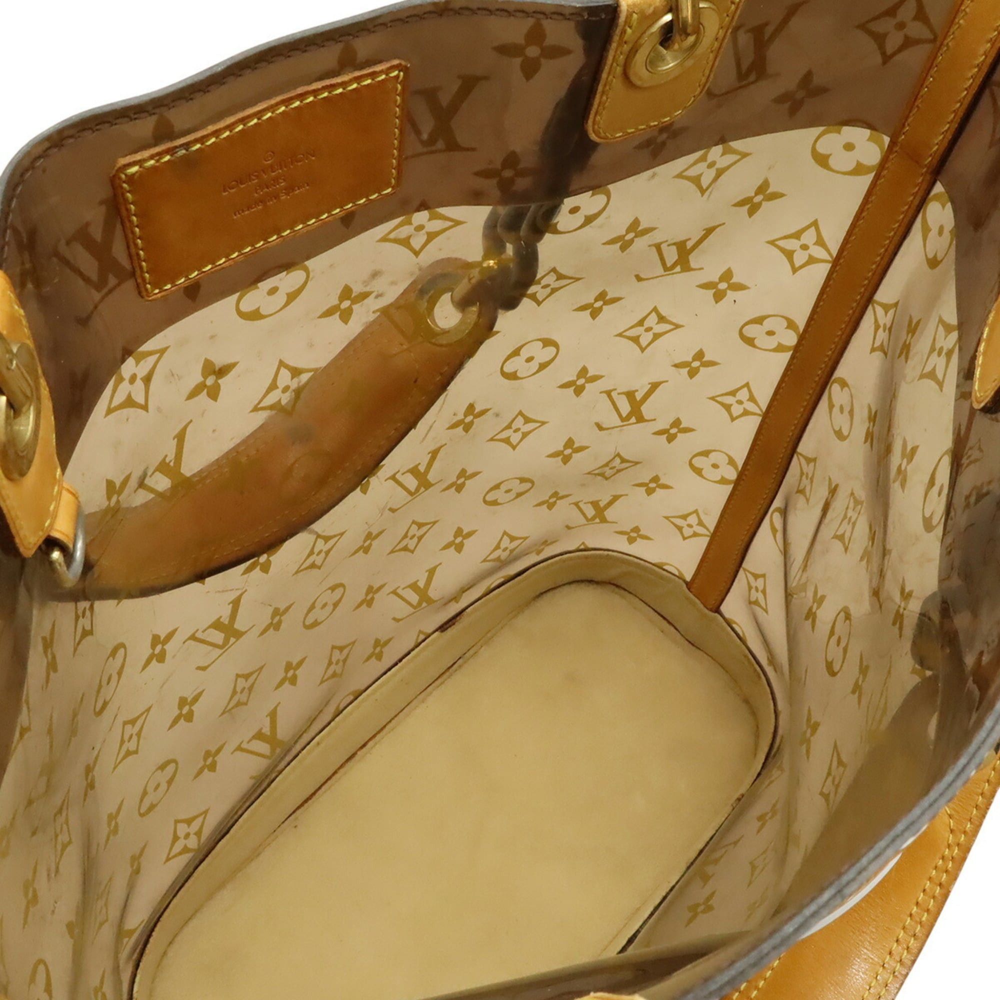 Louis Vuitton Louis Vuitton Monogram Vinyl Cabas Ambre MM Tote Bag Shoulder Plastic Chain Brown M92501 Size ONE SIZE - 9 Thumbnail