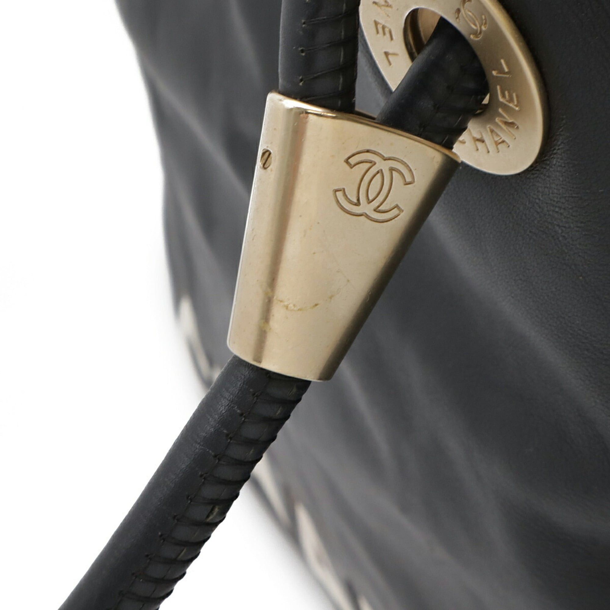 Chanel CHANEL Camellia Tote Bag, Large Shoulder Leather, Black Size ONE SIZE - 7 Thumbnail