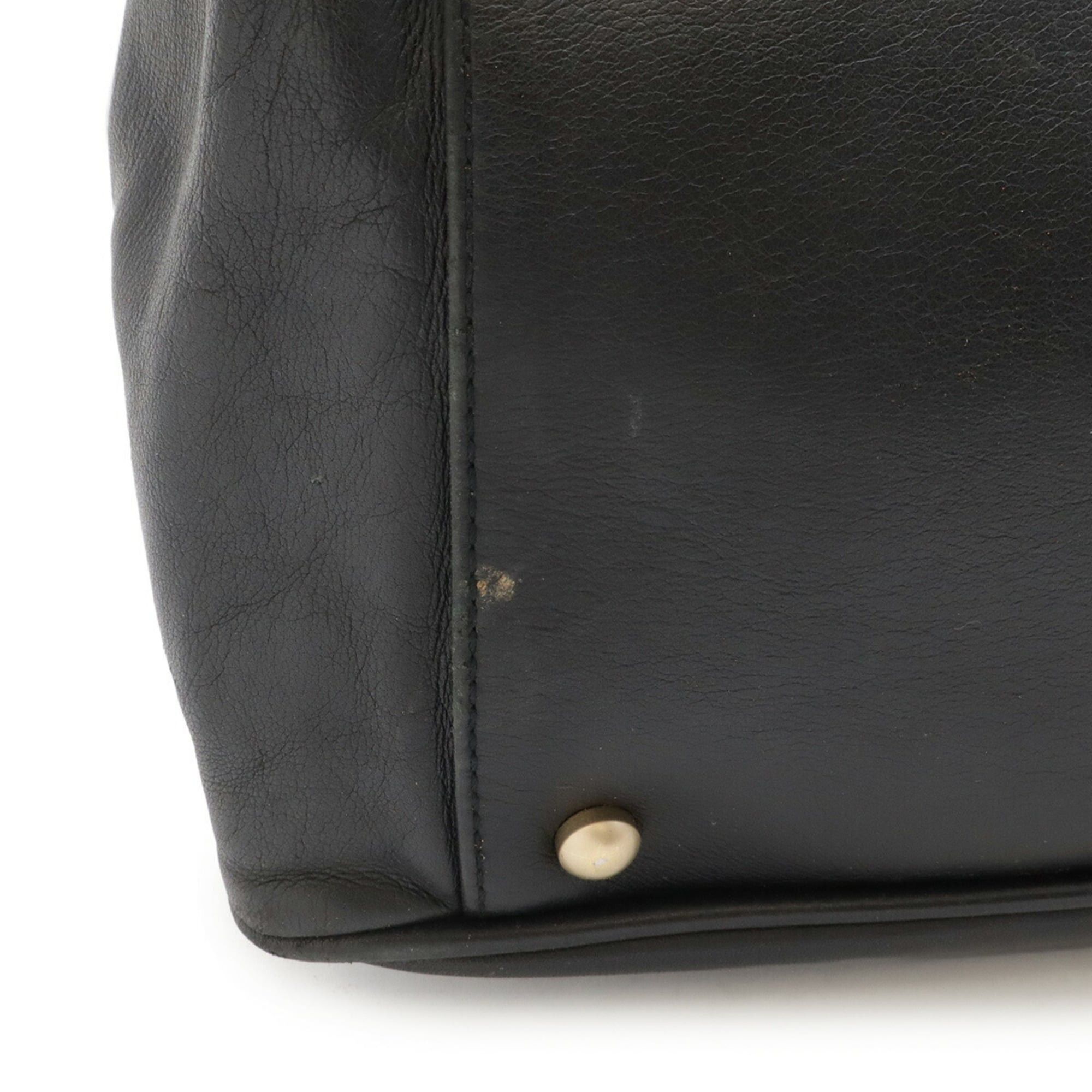 Chanel CHANEL Camellia Tote Bag, Large Shoulder Leather, Black Size ONE SIZE - 5 Thumbnail
