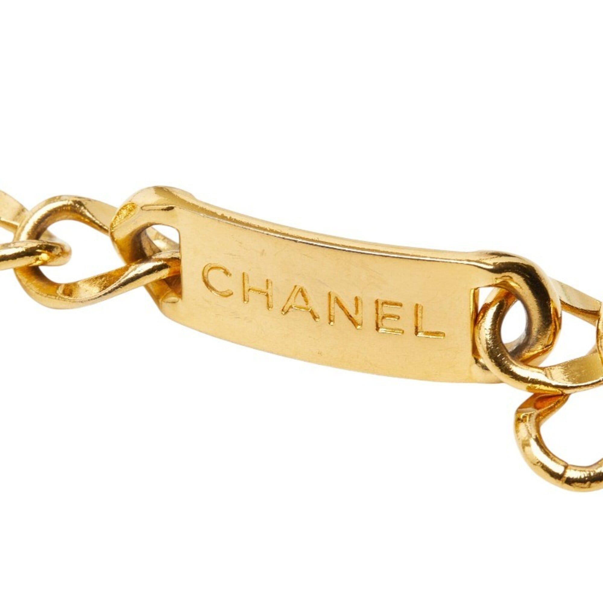 Chanel Chanel Logo Plate Chain Belt, Gold Plated, Women's CHANEL Size ONE SIZE - 3 Thumbnail