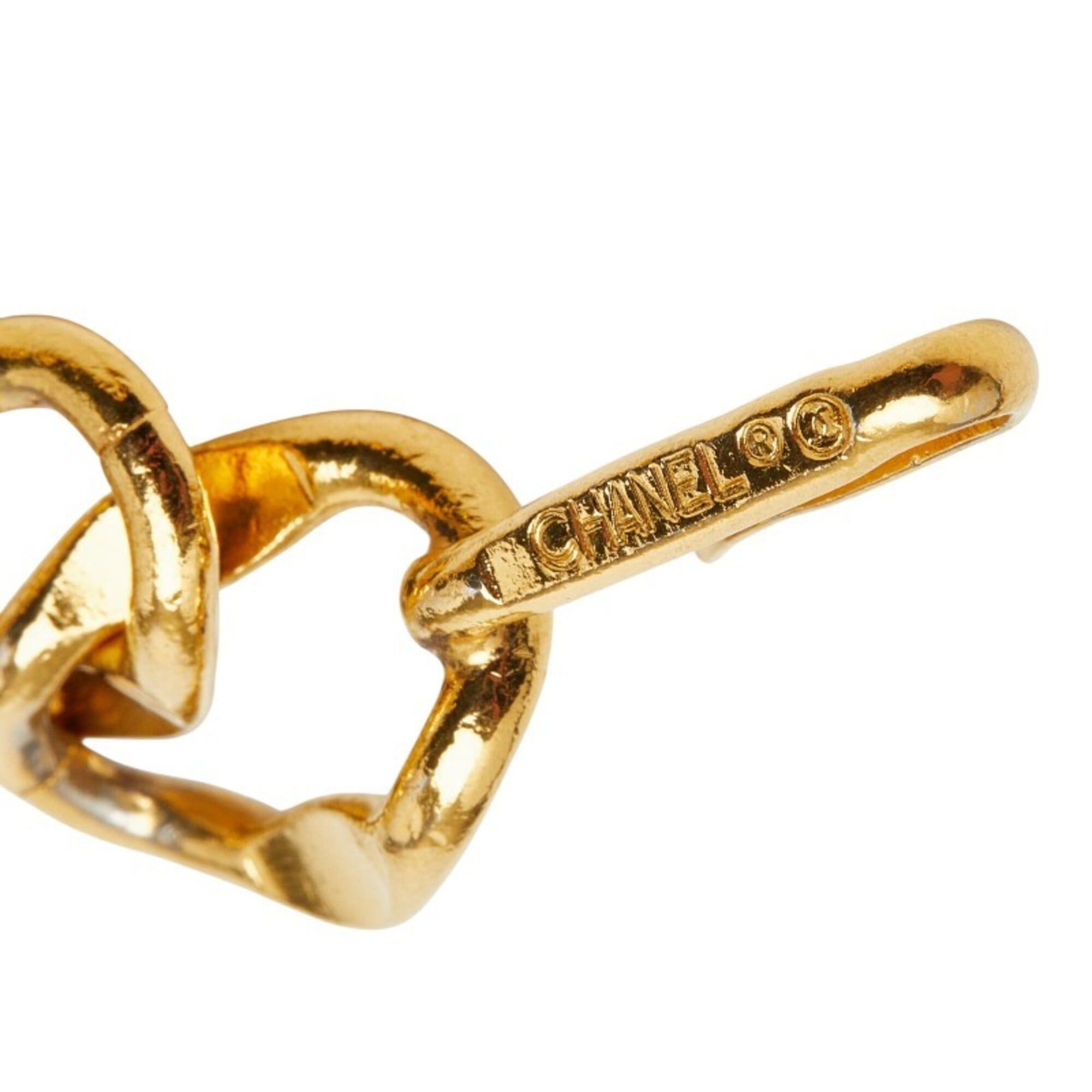 Chanel Chanel Logo Plate Chain Belt, Gold Plated, Women's CHANEL Size ONE SIZE - 2 Thumbnail