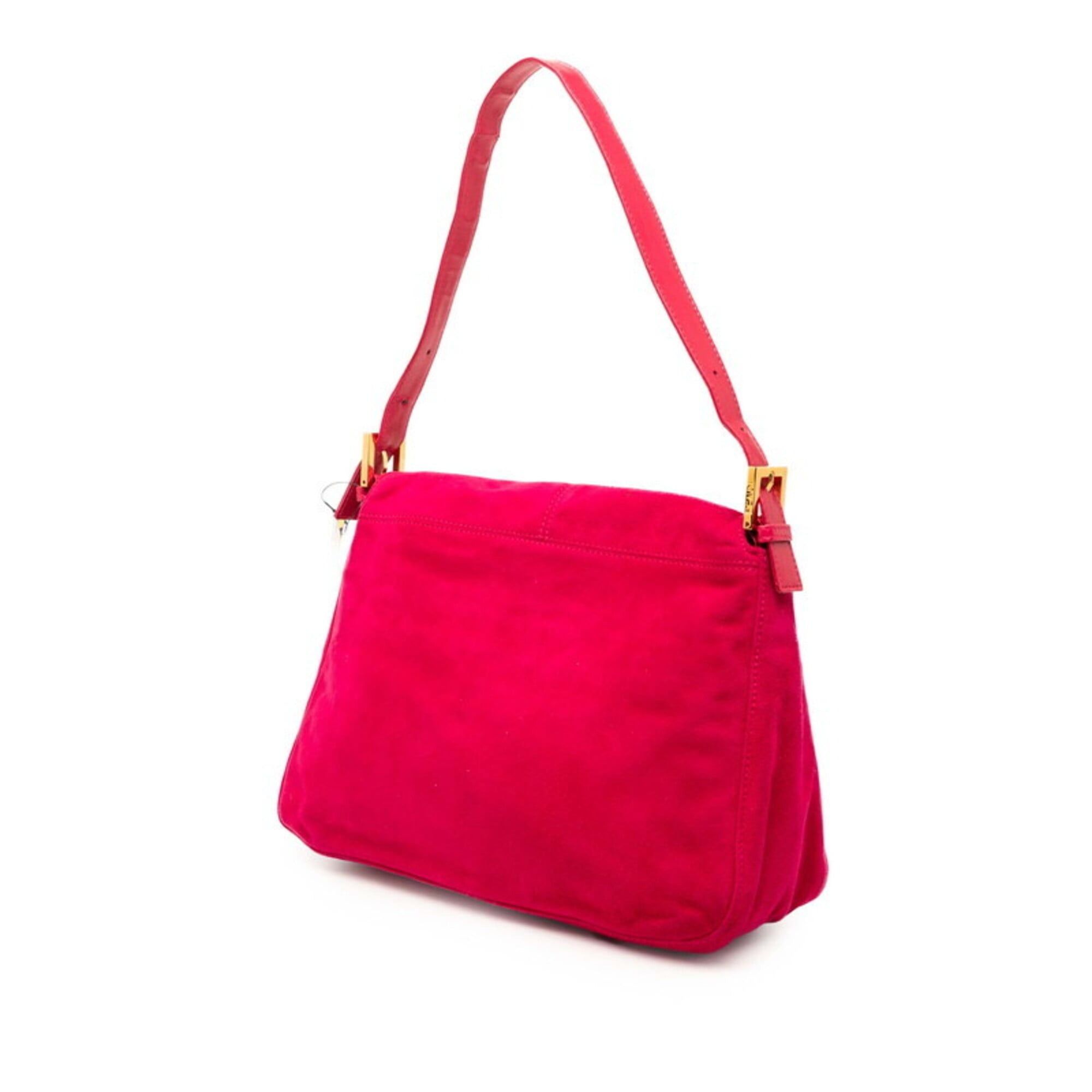 Fendi Fendi Mamma Bucket Logo One-Shoulder Bag, 26325, Pink Suede Leather, Women's FENDI Size ONE SIZE - 2 Thumbnail