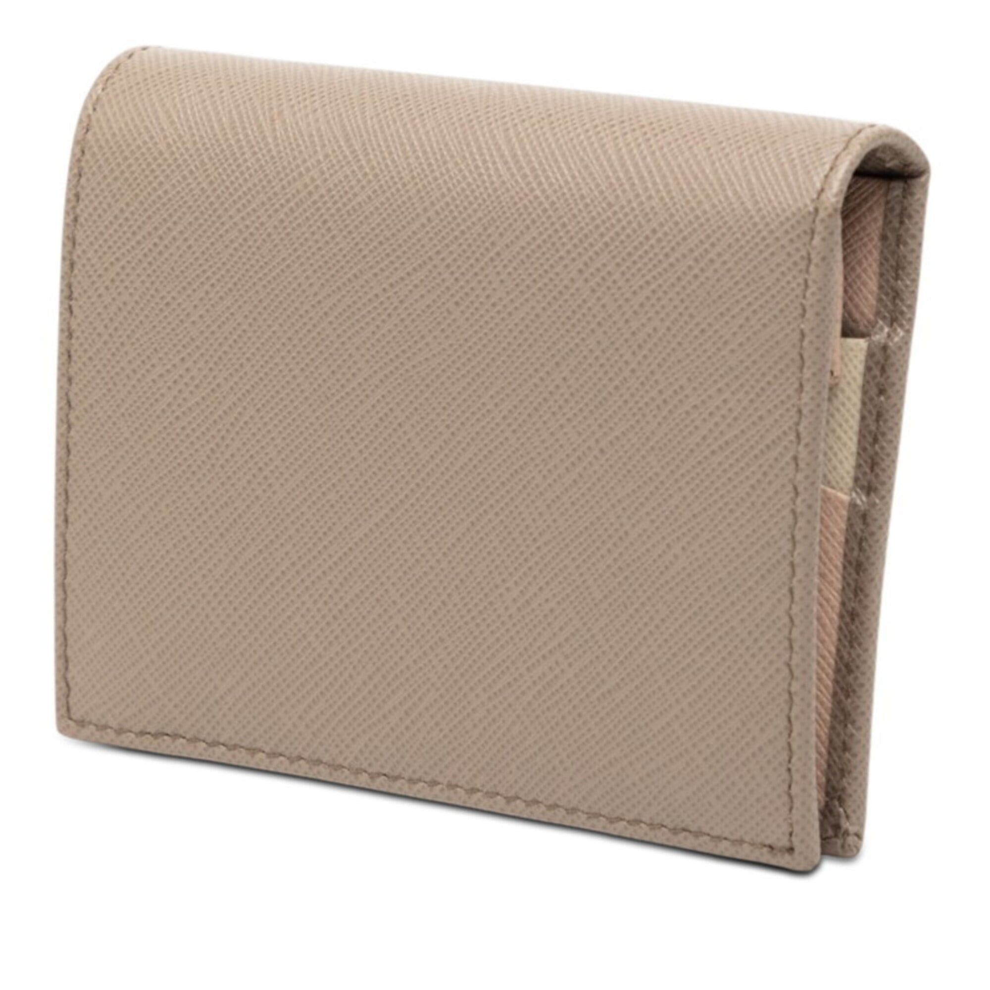 Prada Prada bi-fold wallet, gray, multicolor, Saffiano leather, women's. Size ONE SIZE - 2 Thumbnail