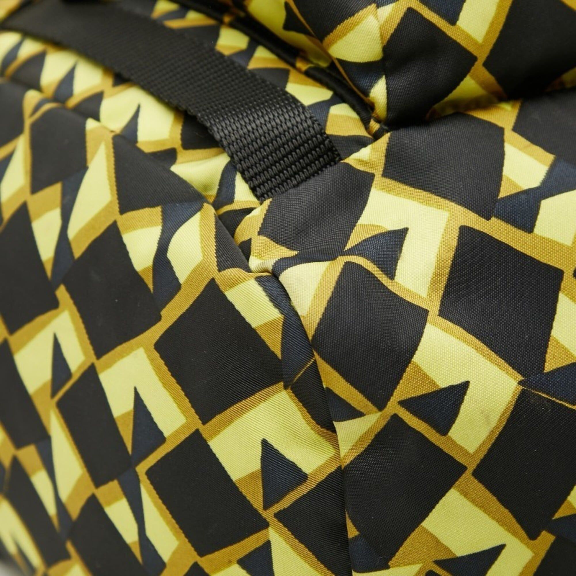 Prada Prada Backpack, Black, Yellow, Green Nylon, Women's. Size ONE SIZE - 5 Thumbnail