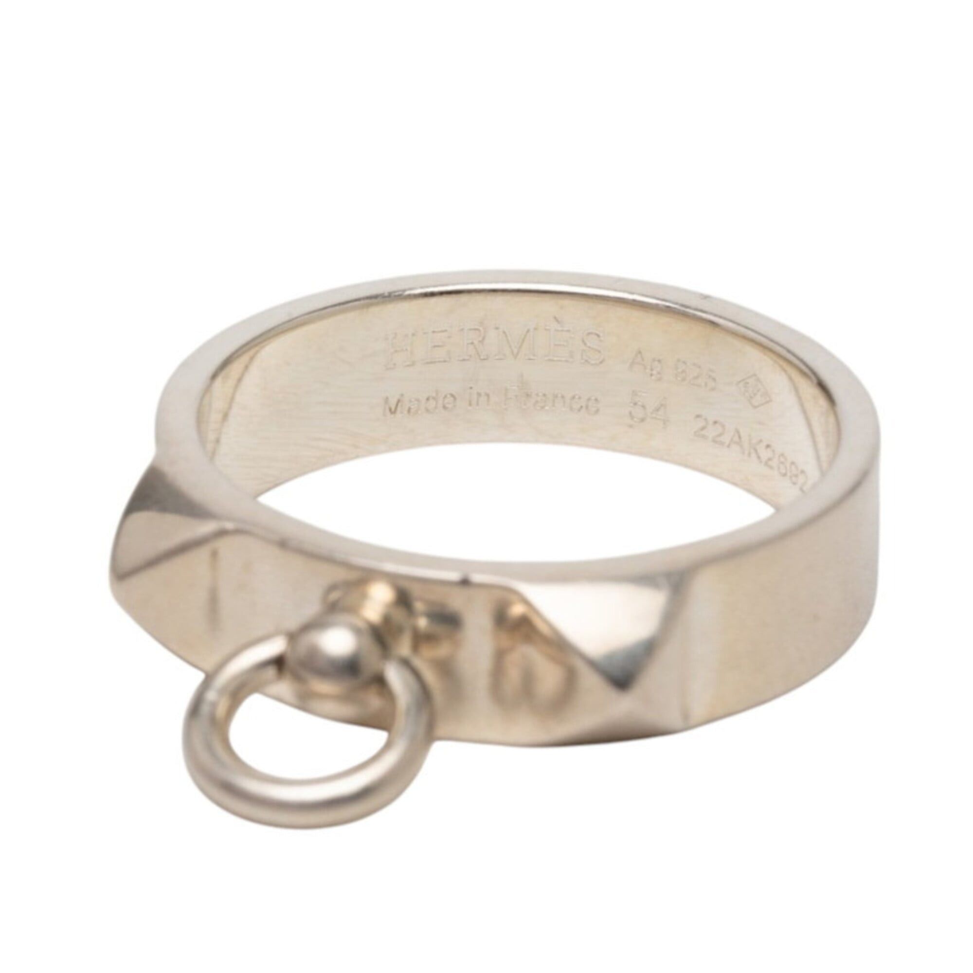 Hermes Hermes Collier de Chien Ring, Size 54, SV925 Silver, Women's. Size ONE SIZE - 4 Thumbnail