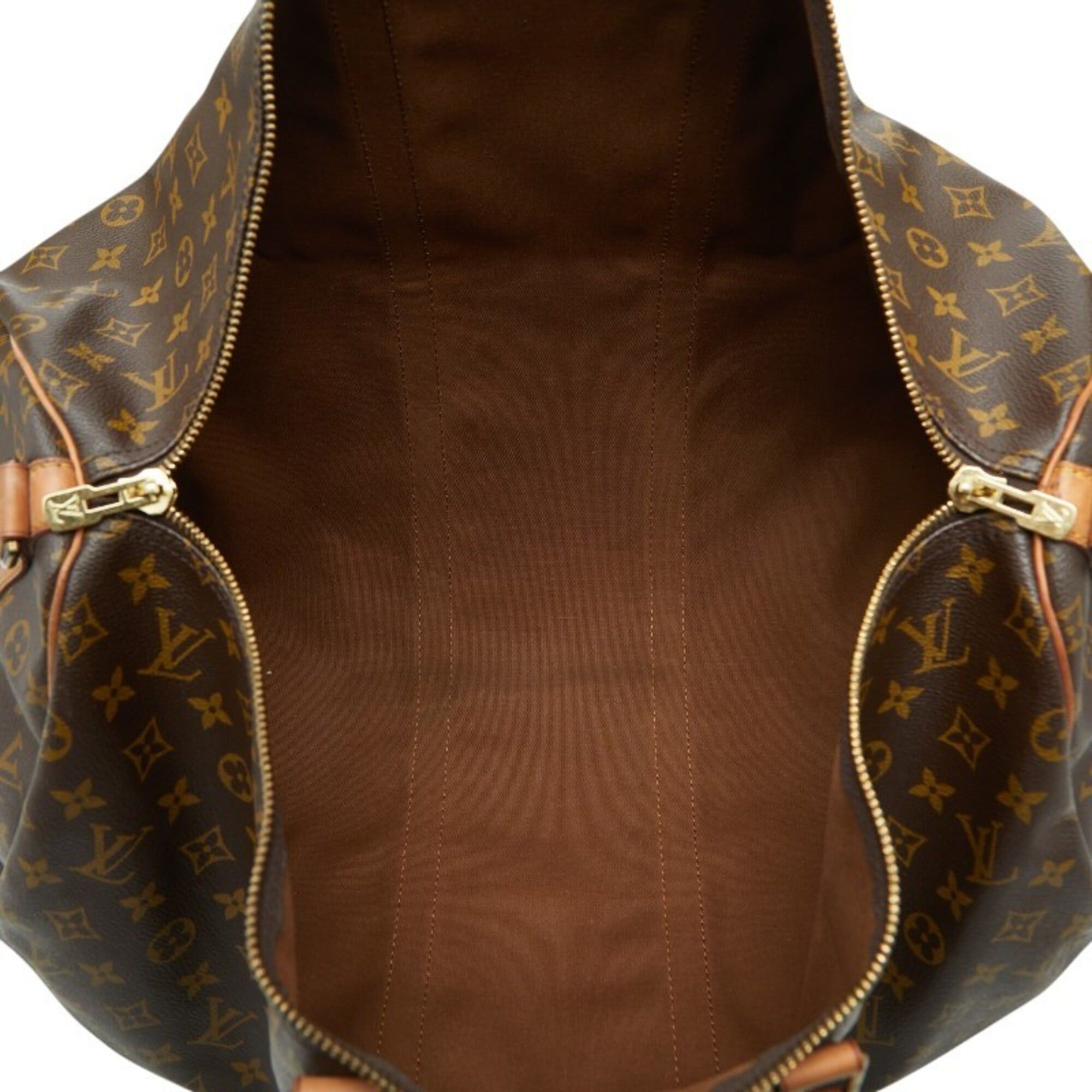 Louis Vuitton Louis Vuitton Monogram Keepall Bandoulière 55 Boston Bag Shoulder 2WAY M41414 Brown Leather Women's LOUIS VUITTON Size ONE SIZE - 9 Thumbnail