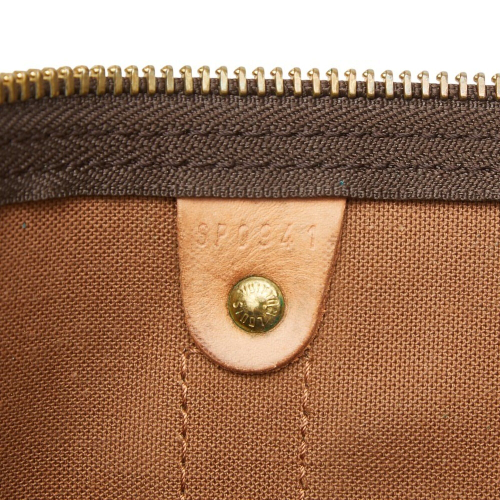 Louis Vuitton Louis Vuitton Monogram Keepall Bandoulière 55 Boston Bag Shoulder 2WAY M41414 Brown Leather Women's LOUIS VUITTON Size ONE SIZE - 8 Thumbnail