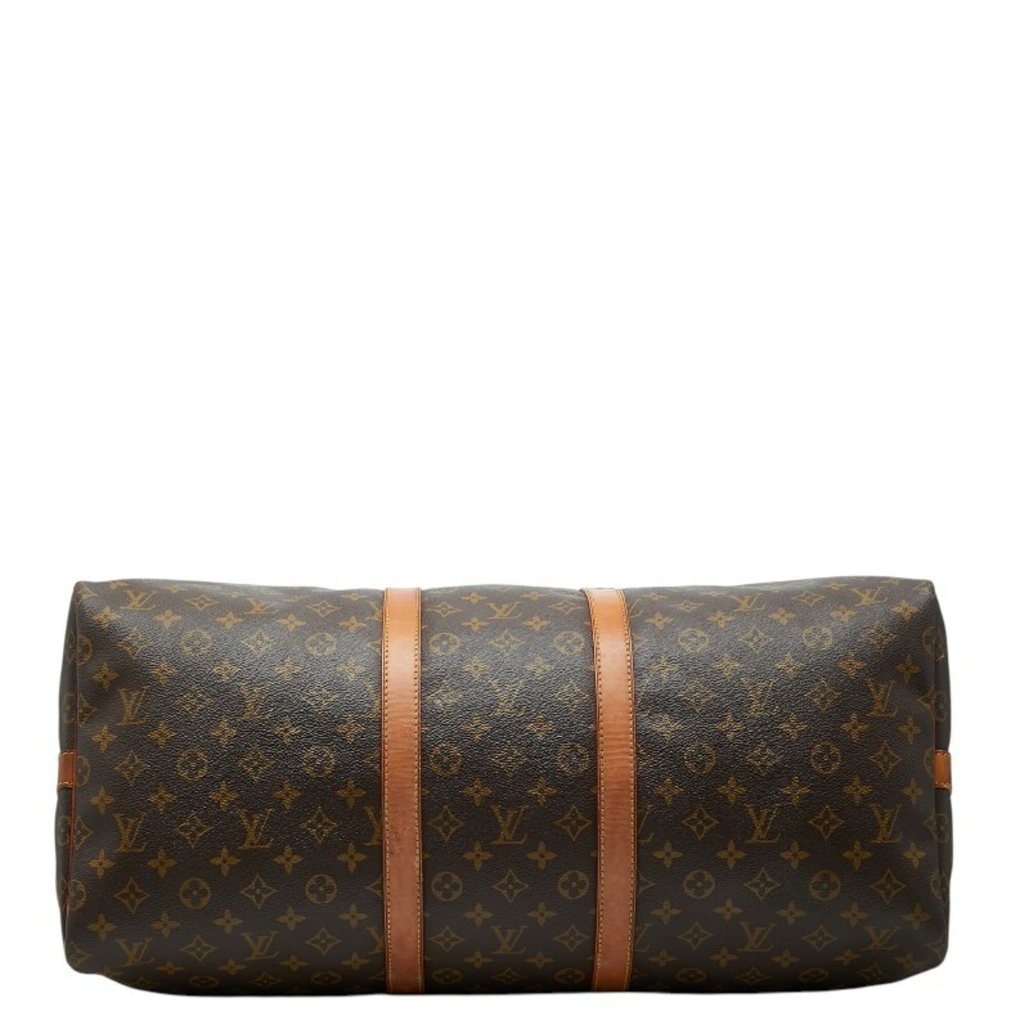 Louis Vuitton Louis Vuitton Monogram Keepall Bandoulière 55 Boston Bag Shoulder 2WAY M41414 Brown Leather Women's LOUIS VUITTON Size ONE SIZE - 3 Thumbnail