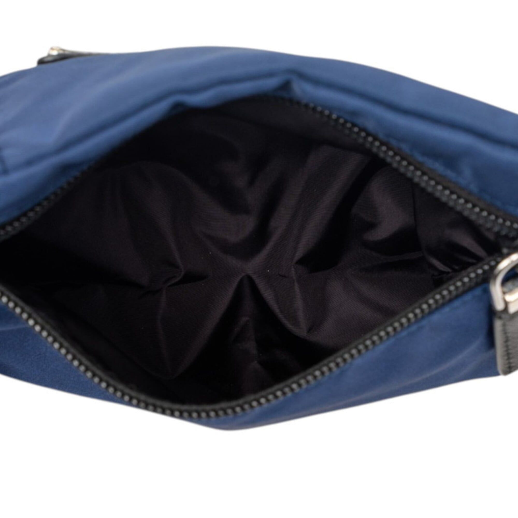 Prada Prada Triangle Logo Plate Shoulder Bag, Navy/Black Nylon, Women's PRADA Size ONE SIZE - 4 Thumbnail