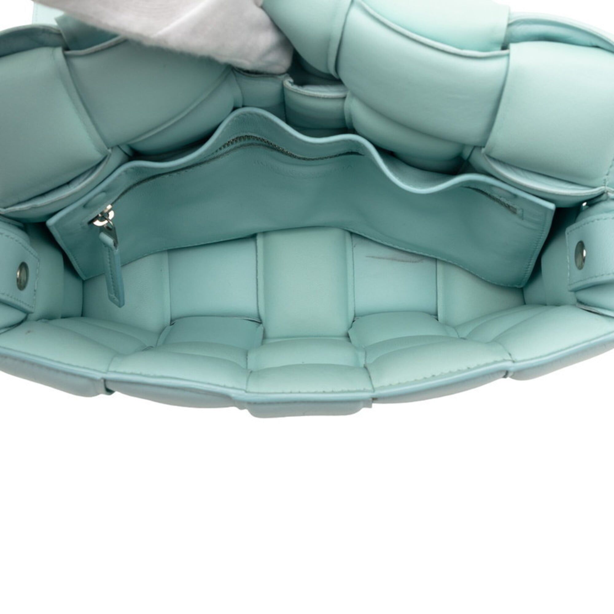 Bottega Veneta Bottega Veneta Maxi Intrecciato Padded Cassette Crossbody Shoulder Bag, Blue Leather, Women's BOTTEGAVENETA Size ONE SIZE - 6 Thumbnail