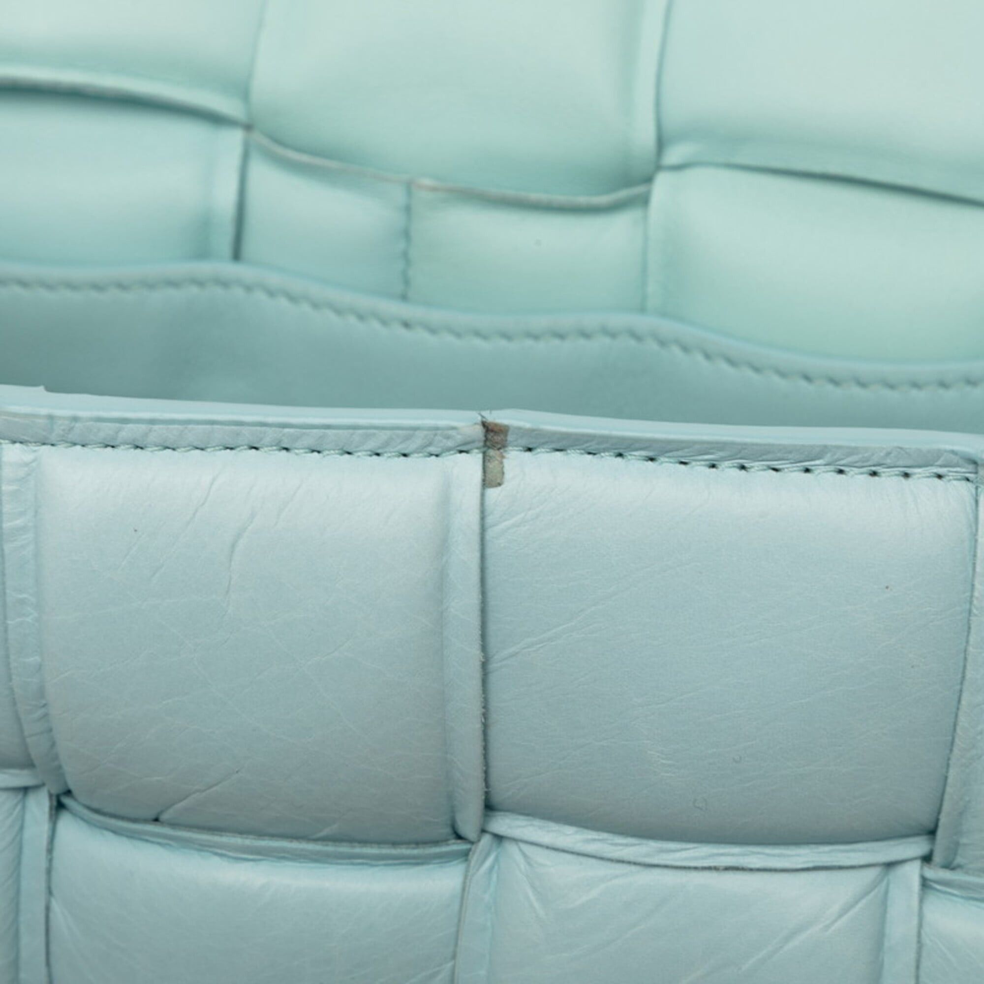 Bottega Veneta Bottega Veneta Maxi Intrecciato Padded Cassette Crossbody Shoulder Bag, Blue Leather, Women's BOTTEGAVENETA Size ONE SIZE - 5 Thumbnail