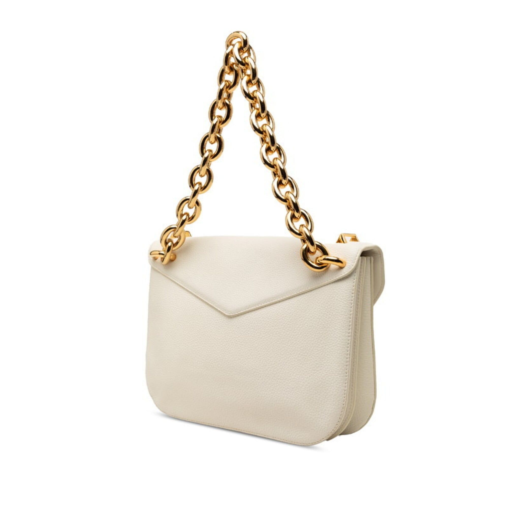 Bottega Veneta Bottega Veneta Mount Chain Handbag Shoulder Bag 2-Way White Leather Women's BOTTEGAVENETA Size ONE SIZE - 2 Thumbnail