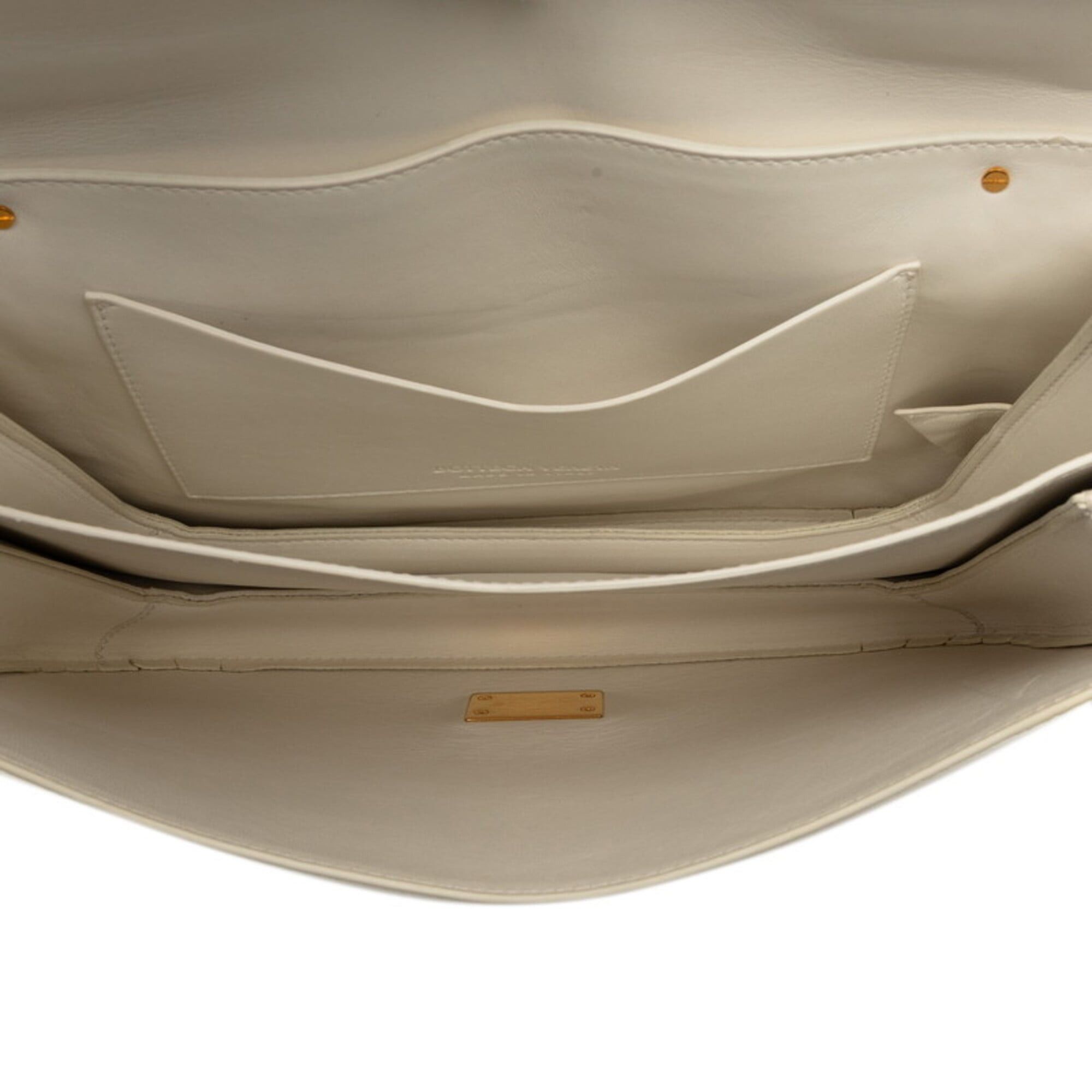 Bottega Veneta Bottega Veneta Mount Chain Handbag Shoulder Bag 2-Way White Leather Women's BOTTEGAVENETA Size ONE SIZE - 4 Thumbnail