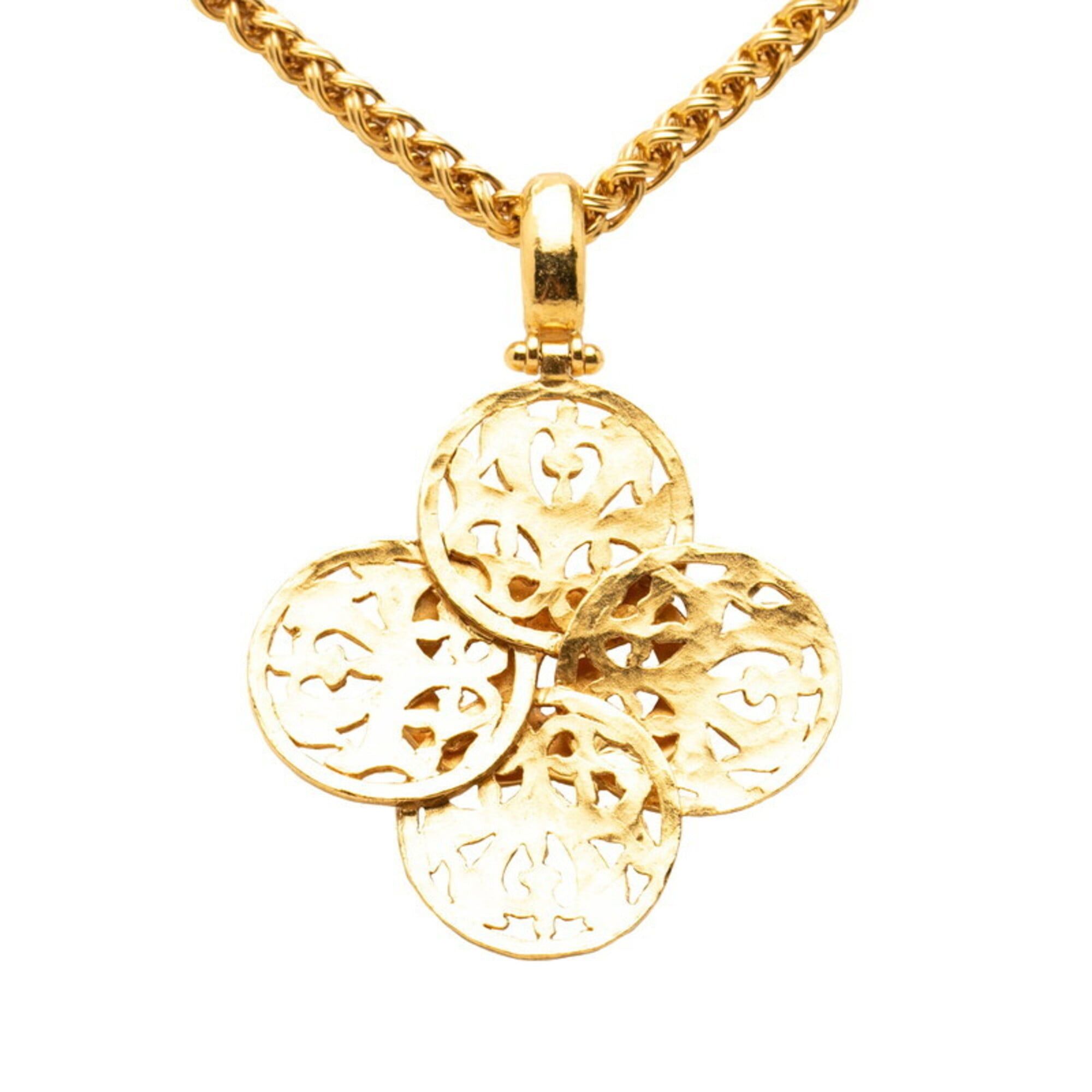 Chanel Chanel Vintage Coco Mark Long Necklace, Gold Plated, Women's CHANEL Size ONE SIZE - 2 Thumbnail