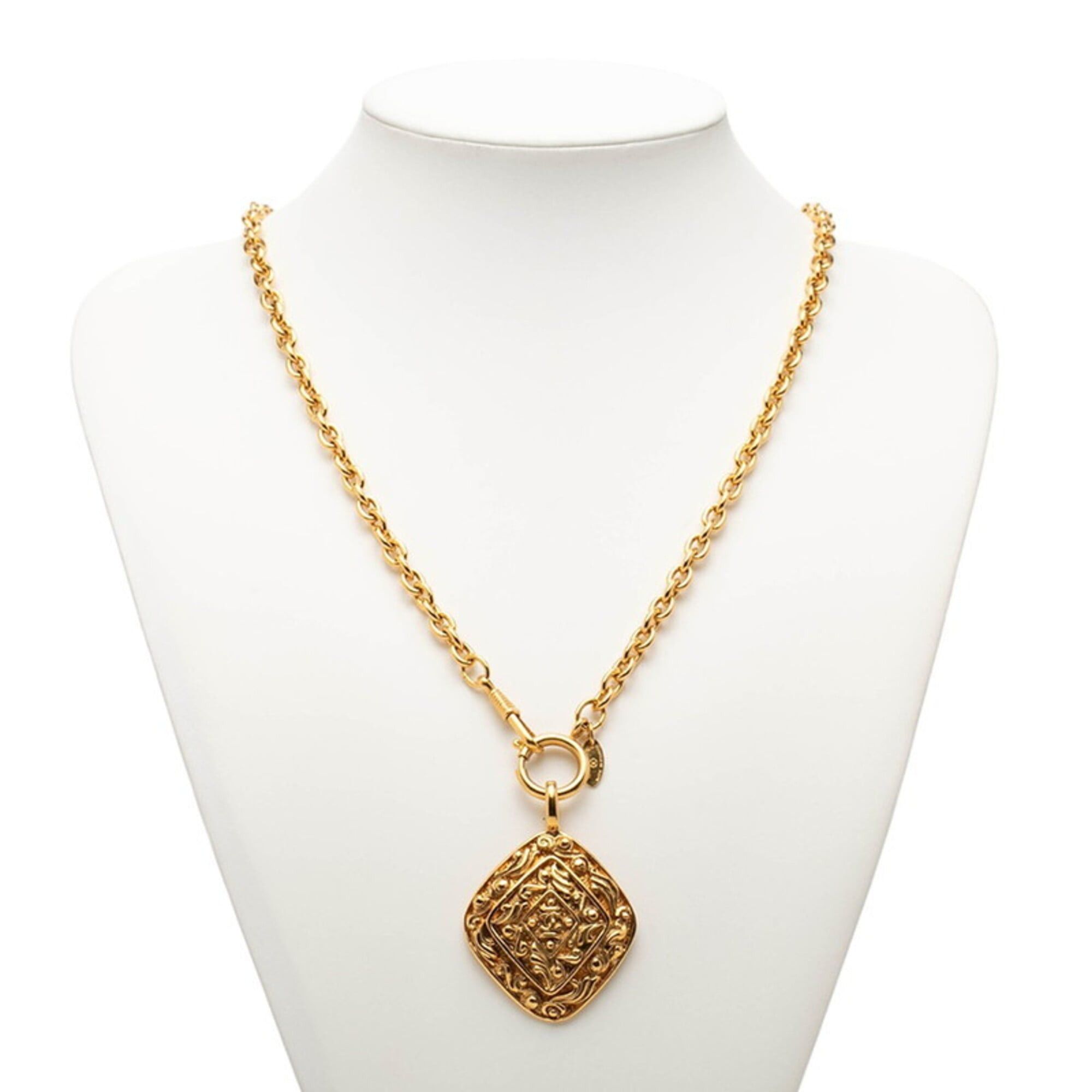 Chanel Chanel Vintage Coco Mark Long Necklace, Gold Plated, Women's CHANEL Size ONE SIZE - 6 Thumbnail