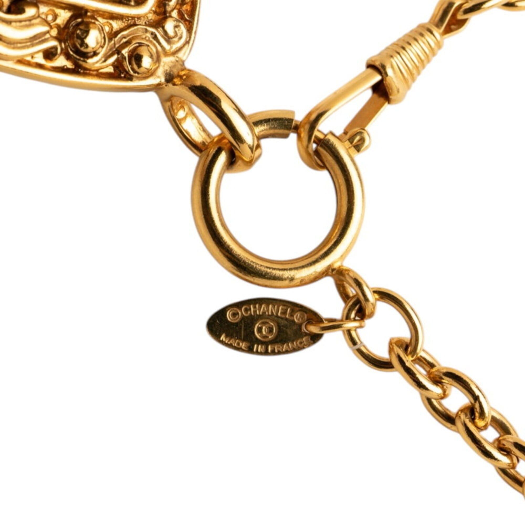 Chanel Chanel Vintage Coco Mark Long Necklace, Gold Plated, Women's CHANEL Size ONE SIZE - 5 Thumbnail
